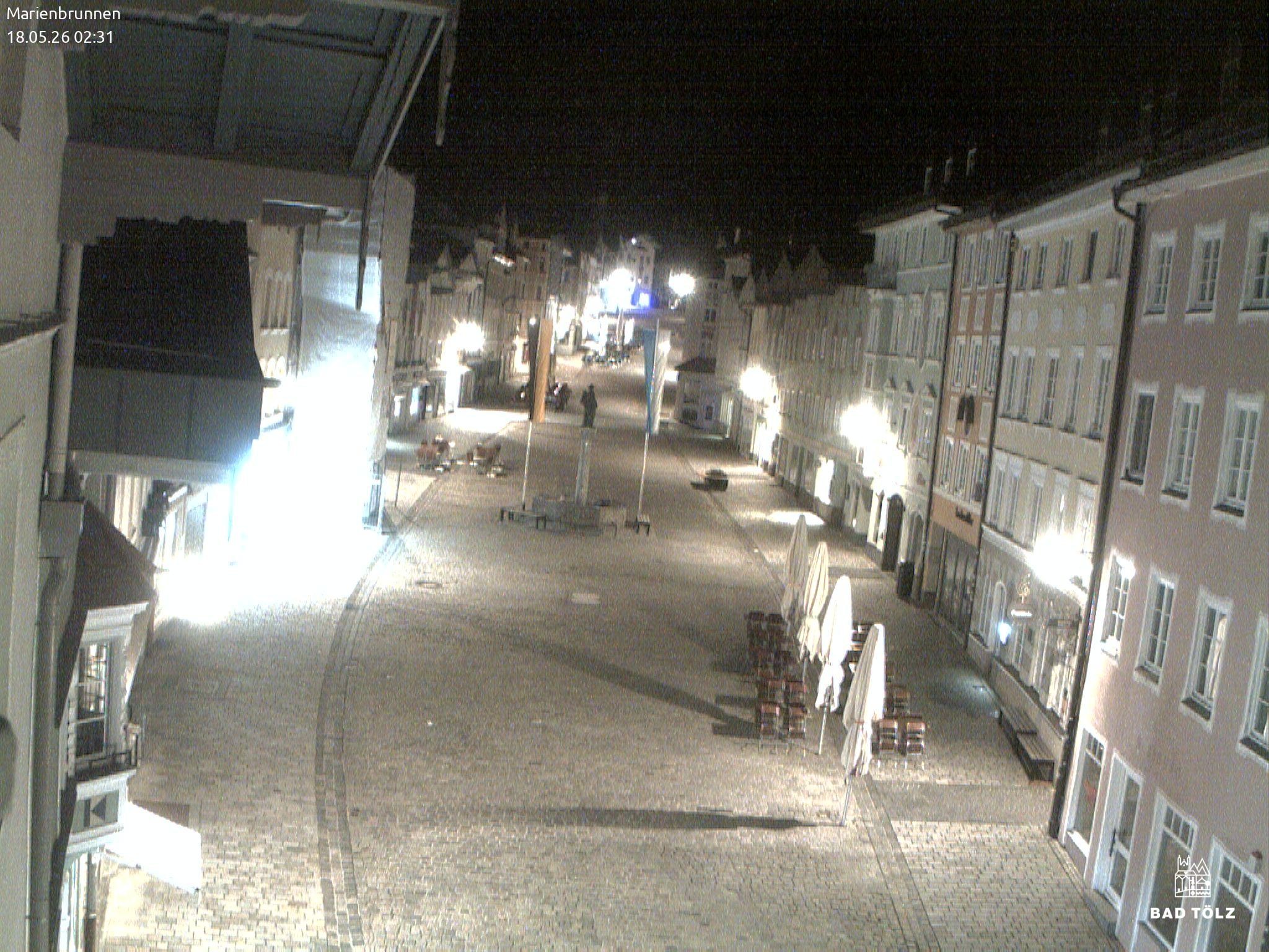 Archiv Foto Webcam Blick auf den Marienbrunnen Bad Tölz