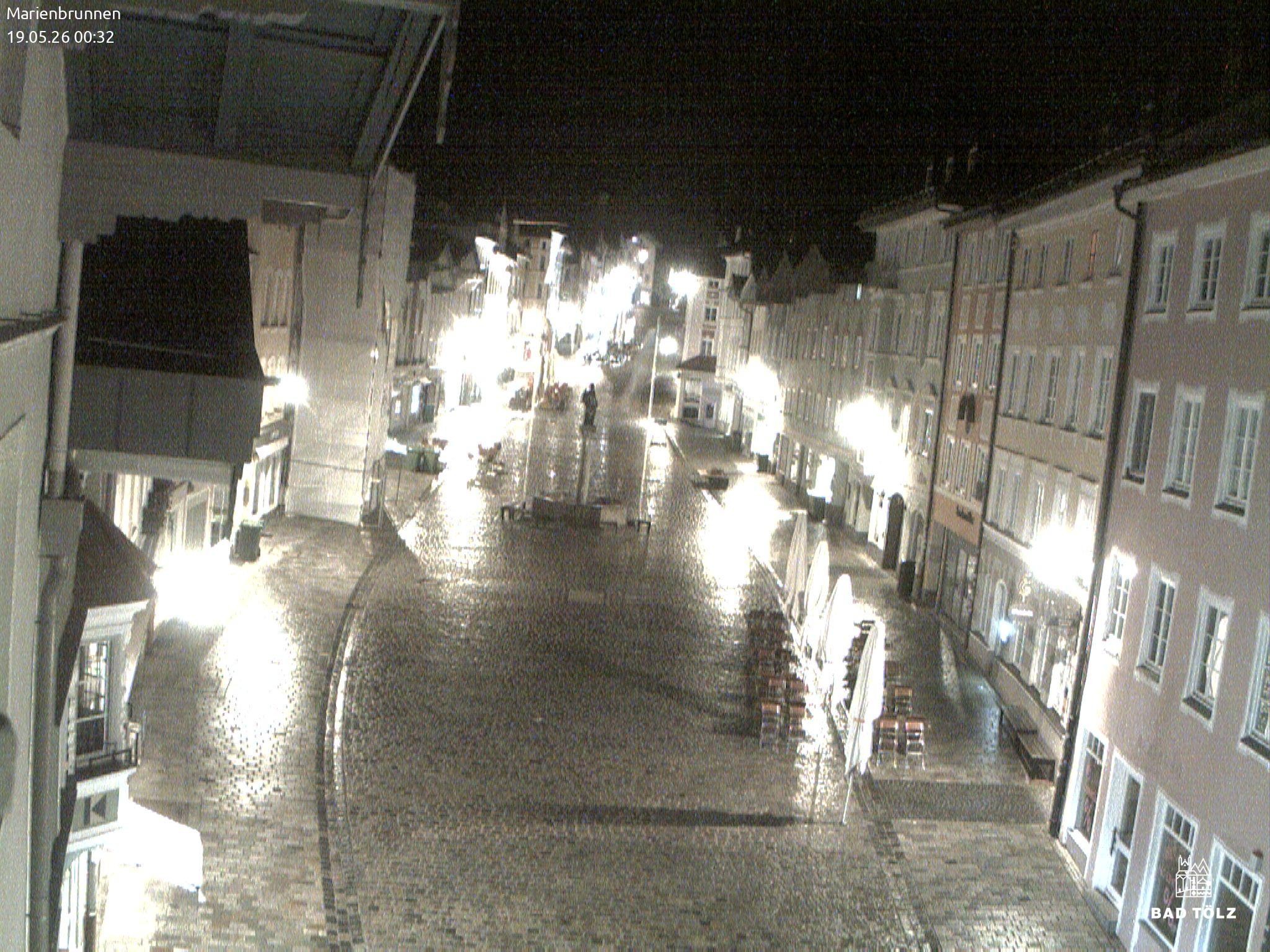 Archiv Foto Webcam Blick auf den Marienbrunnen Bad Tölz