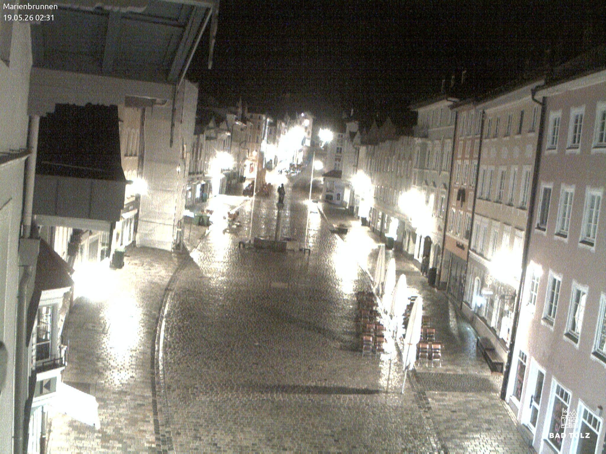 Archiv Foto Webcam Blick auf den Marienbrunnen Bad Tölz