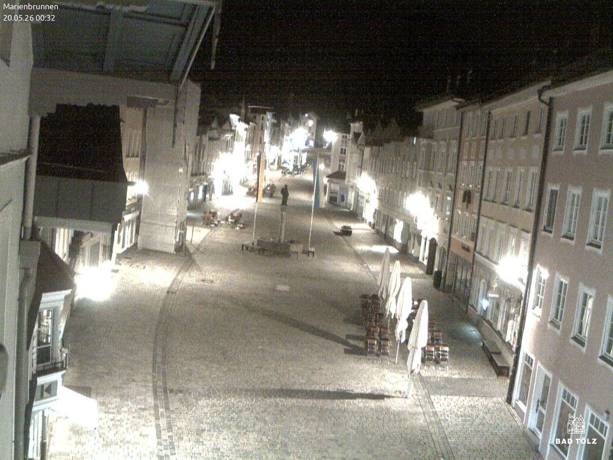 Archiv Foto Webcam Blick auf den Marienbrunnen Bad Tölz