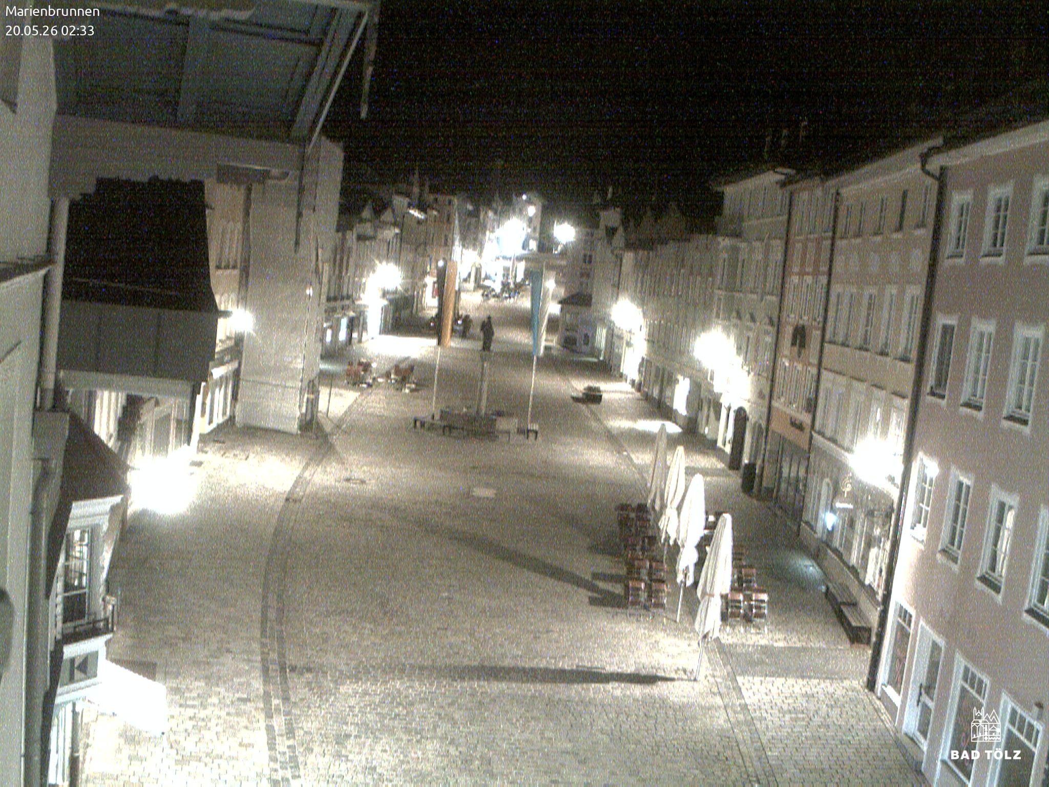 Archiv Foto Webcam Blick auf den Marienbrunnen Bad Tölz