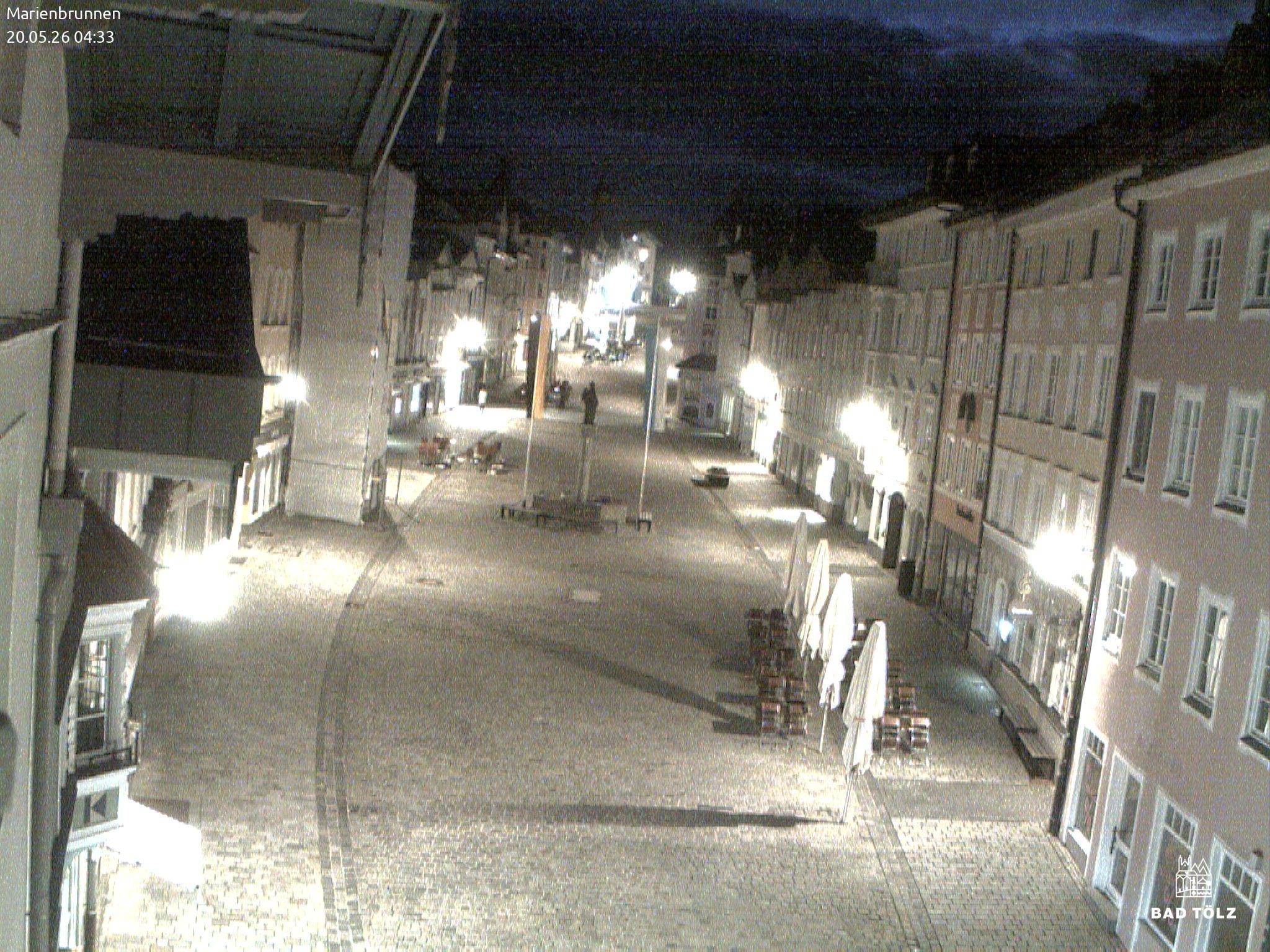 Archiv Foto Webcam Blick auf den Marienbrunnen Bad Tölz