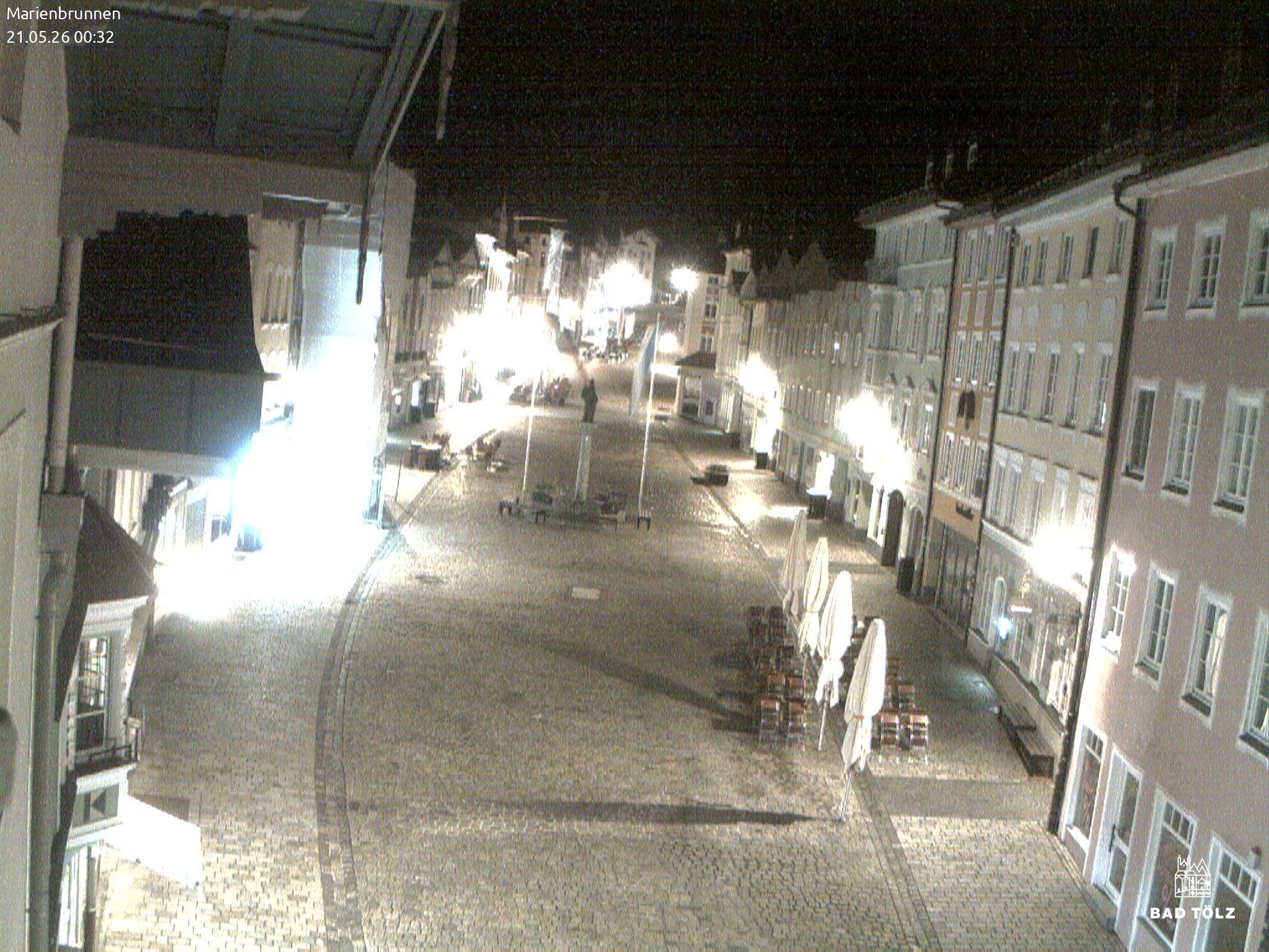 Archiv Foto Webcam Blick auf den Marienbrunnen Bad Tölz