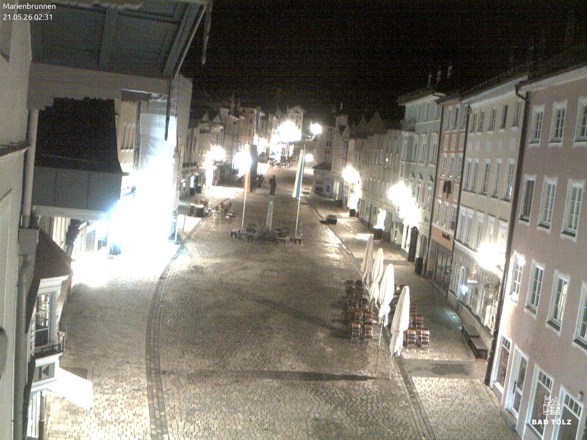 Archiv Foto Webcam Blick auf den Marienbrunnen Bad Tölz