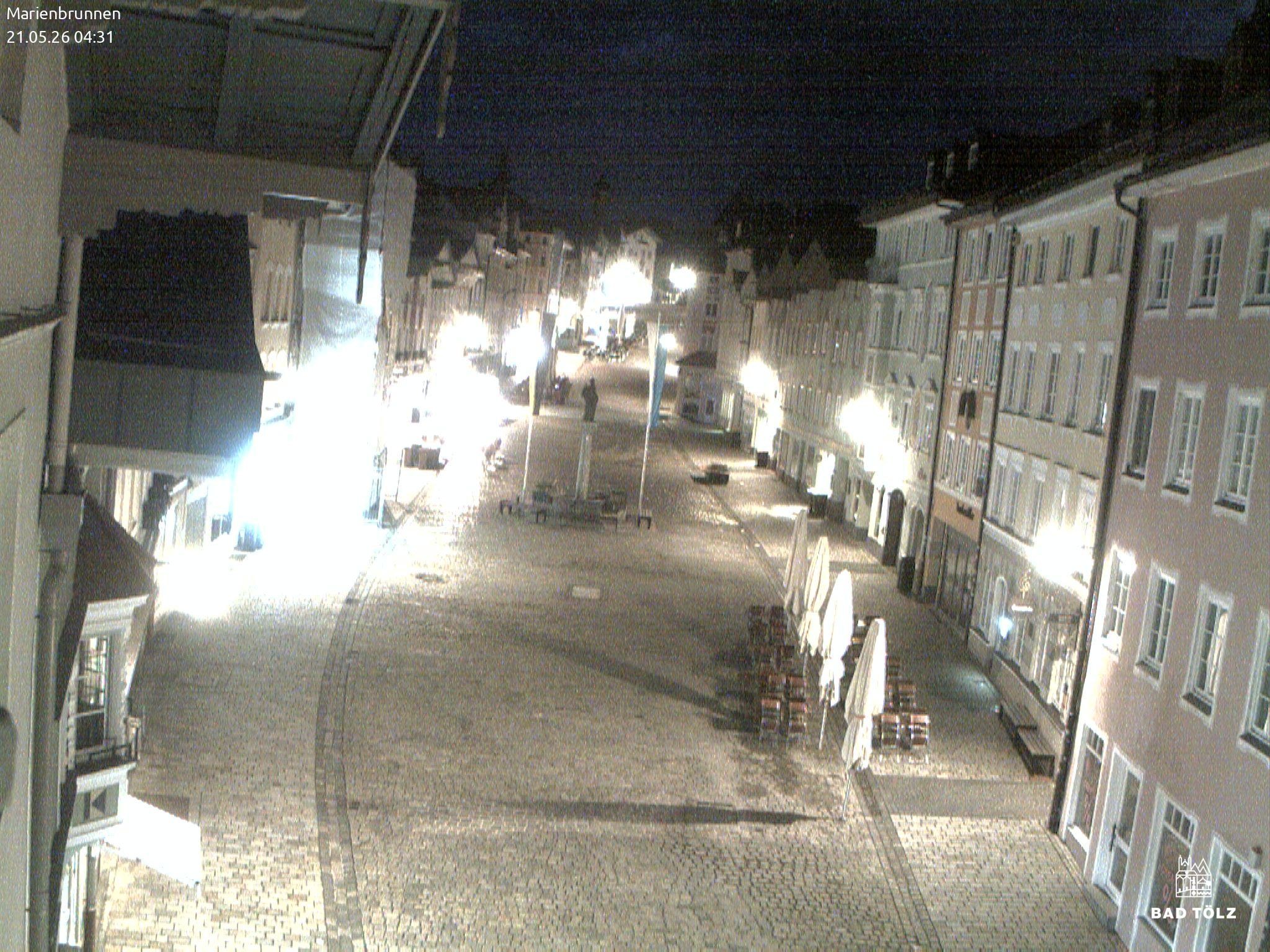 Archiv Foto Webcam Blick auf den Marienbrunnen Bad Tölz