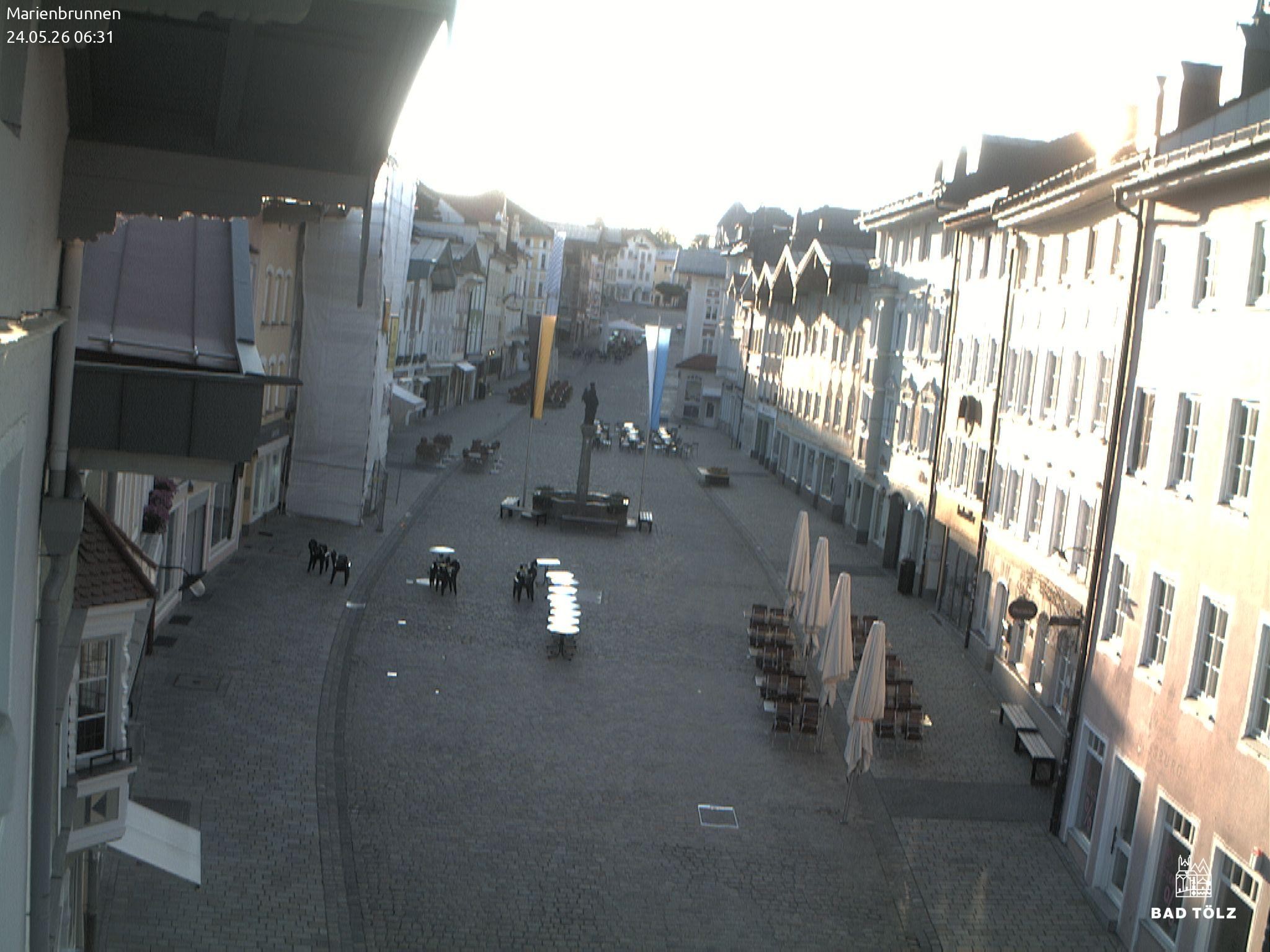 Archived image Webcam Marienbrunnen - Bad Tölz