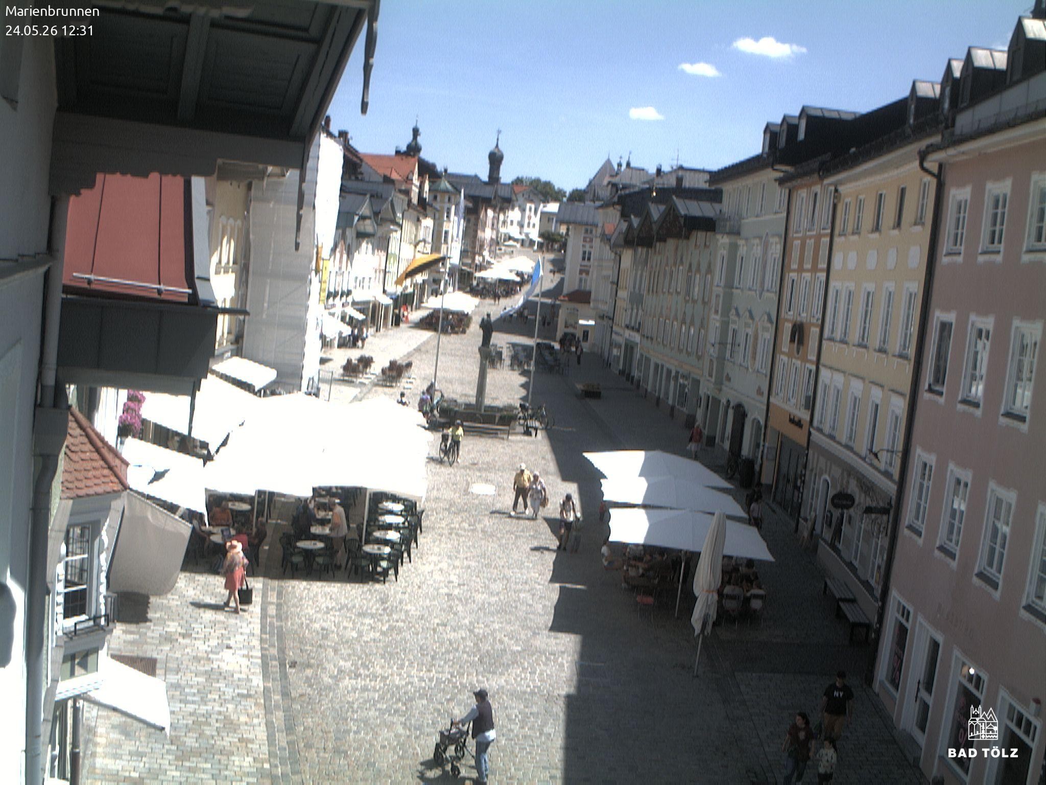Archived image Webcam Marienbrunnen - Bad Tölz