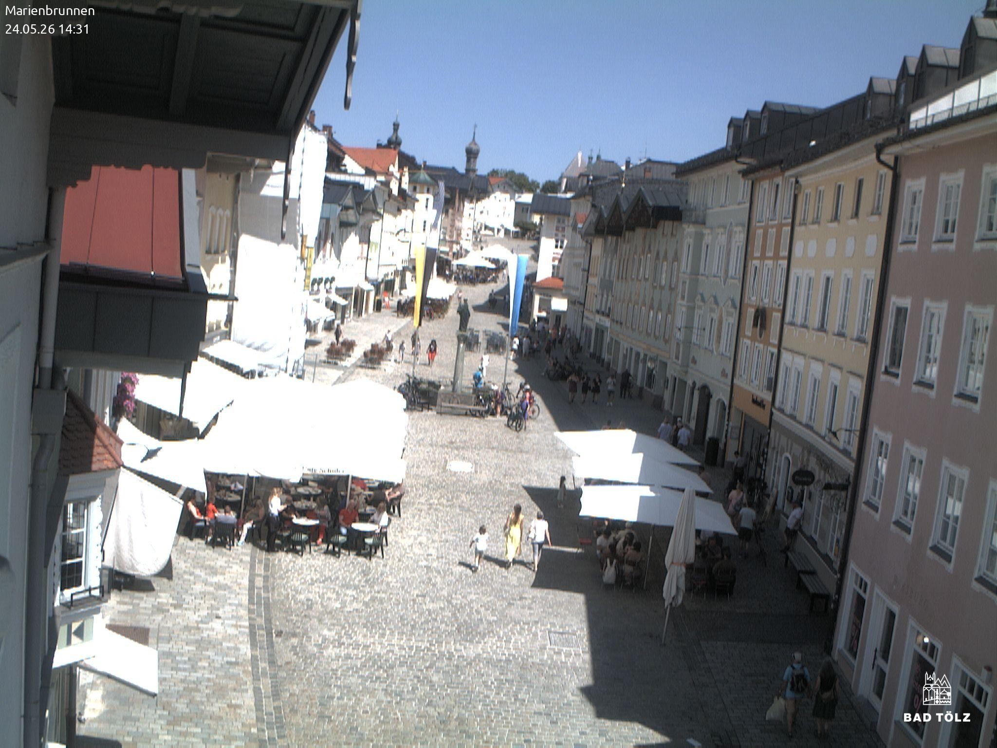 Archived image Webcam Marienbrunnen - Bad Tölz