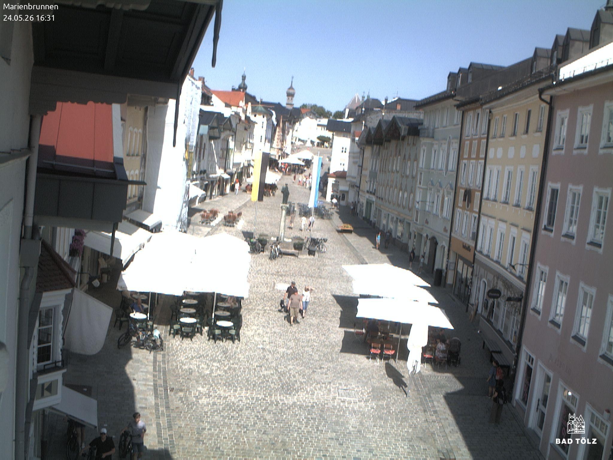 Archived image Webcam Marienbrunnen - Bad Tölz