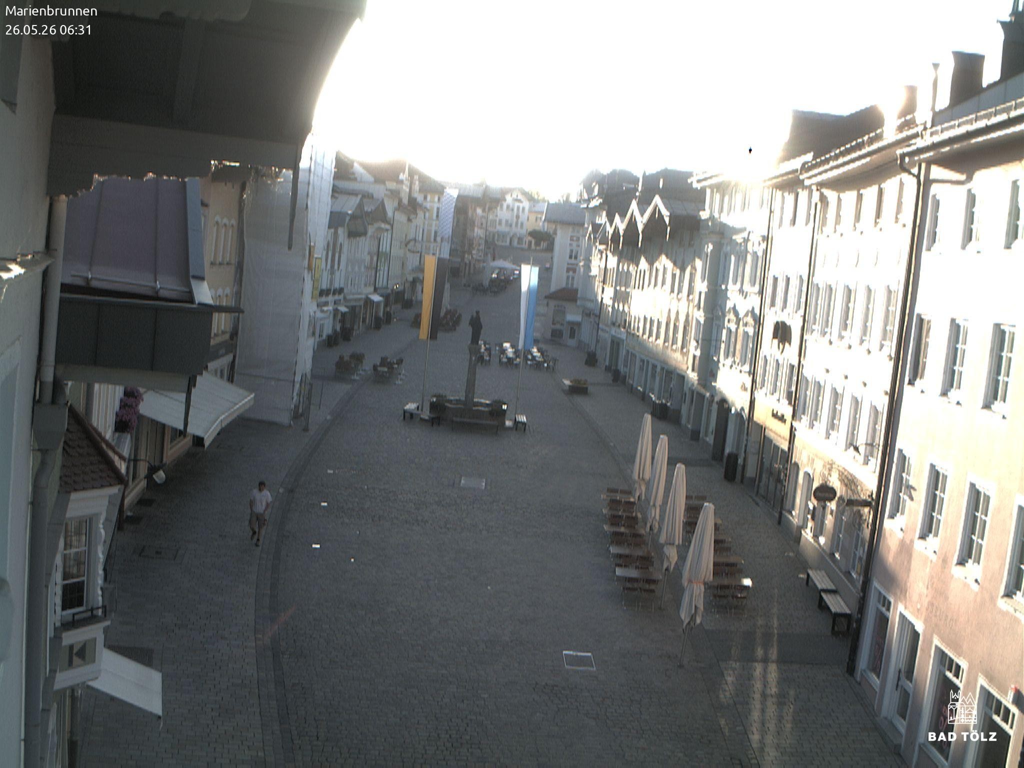 Archived image Webcam Marienbrunnen - Bad Tölz