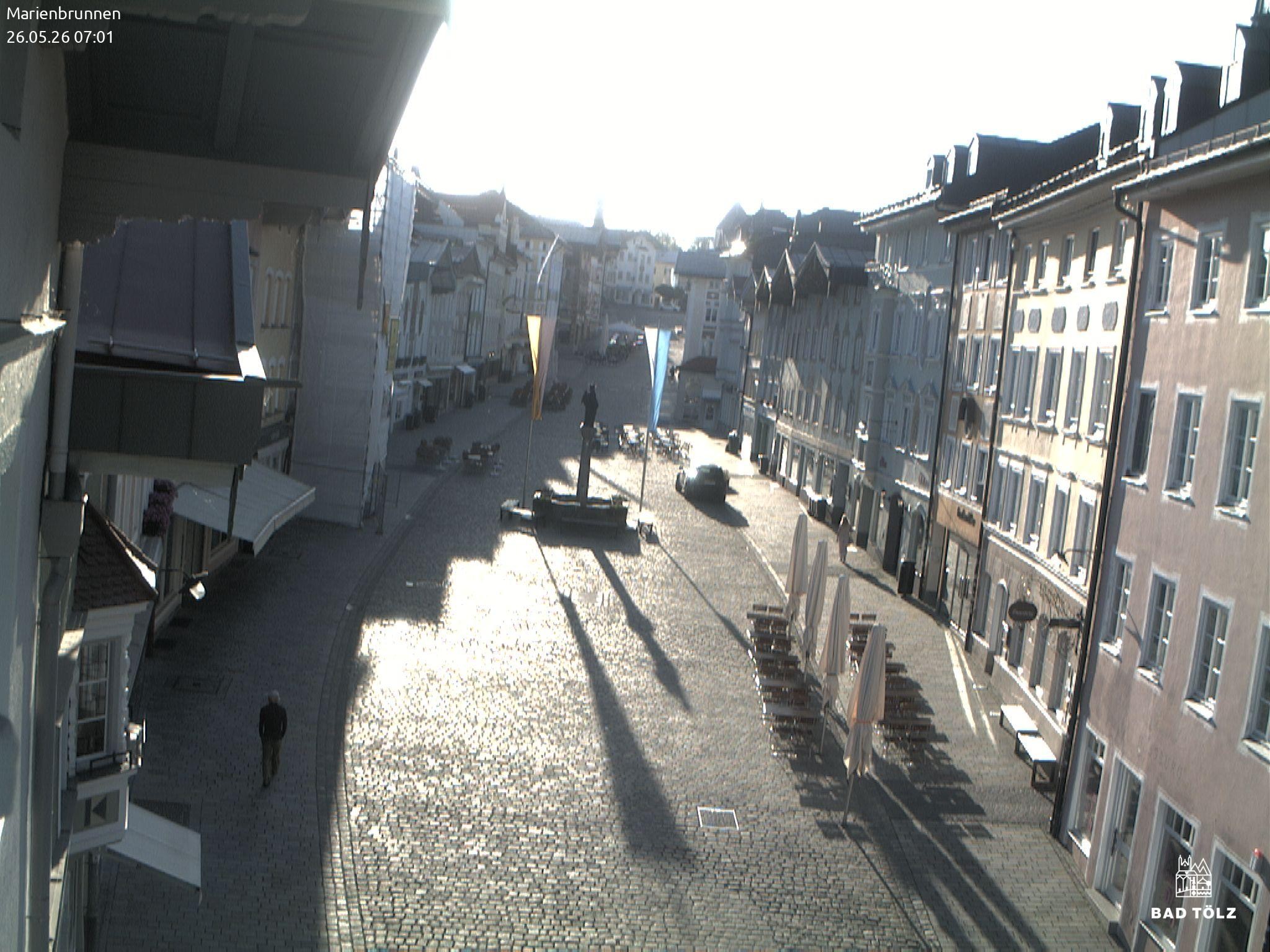 Archived image Webcam Marienbrunnen - Bad Tölz