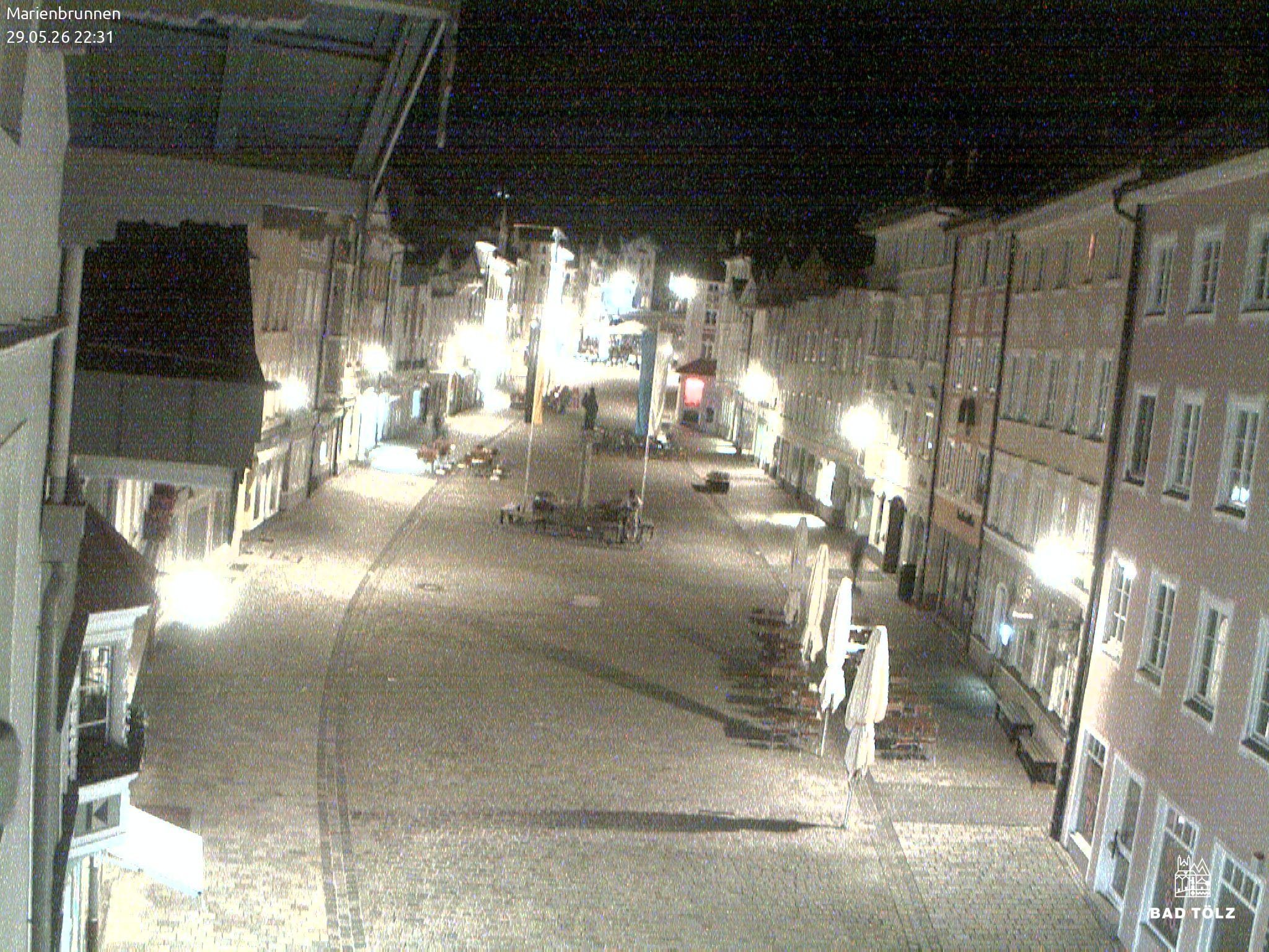 Archiv Foto Webcam Blick auf den Marienbrunnen Bad Tölz