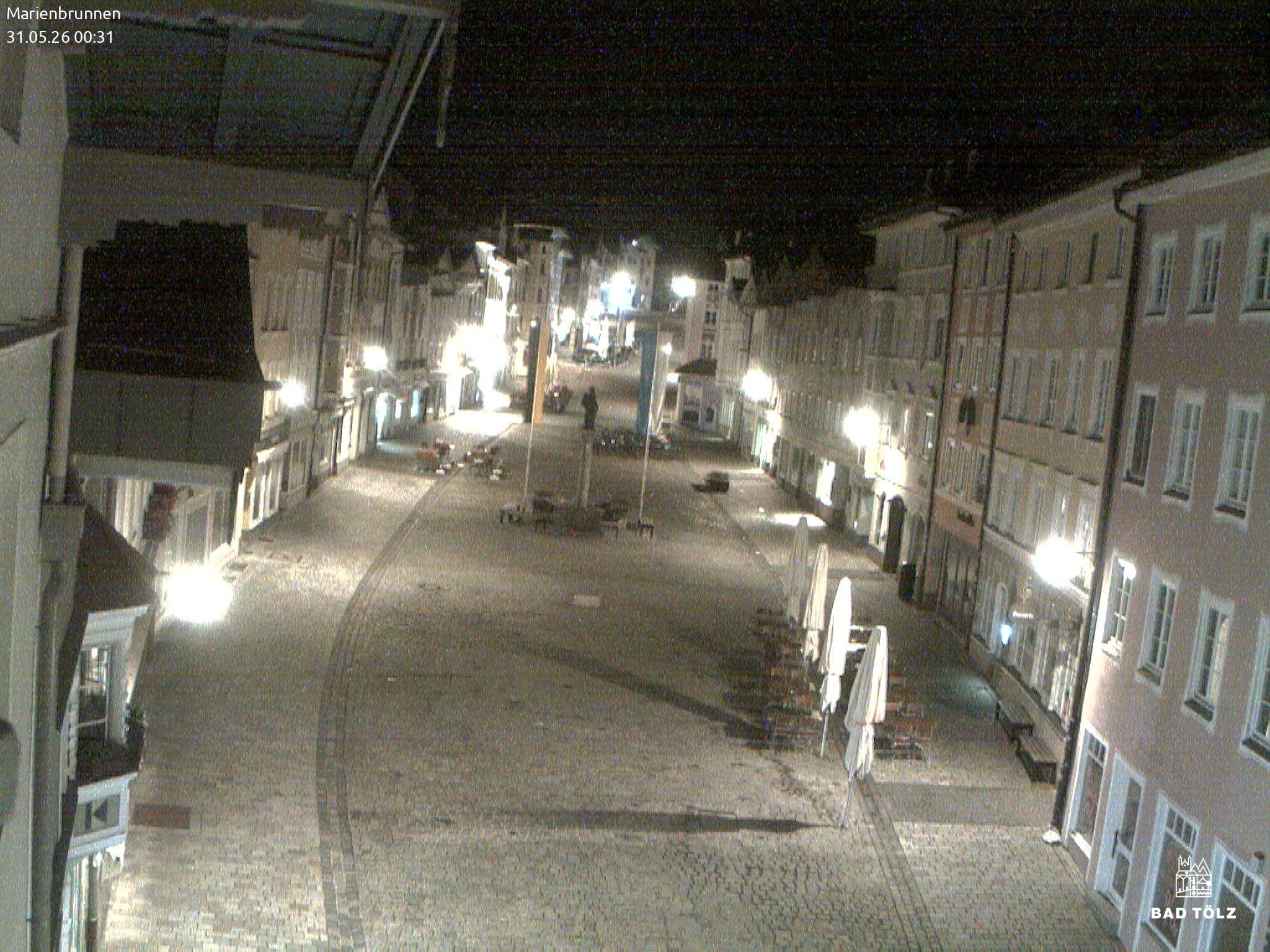 Archiv Foto Webcam Blick auf den Marienbrunnen Bad Tölz