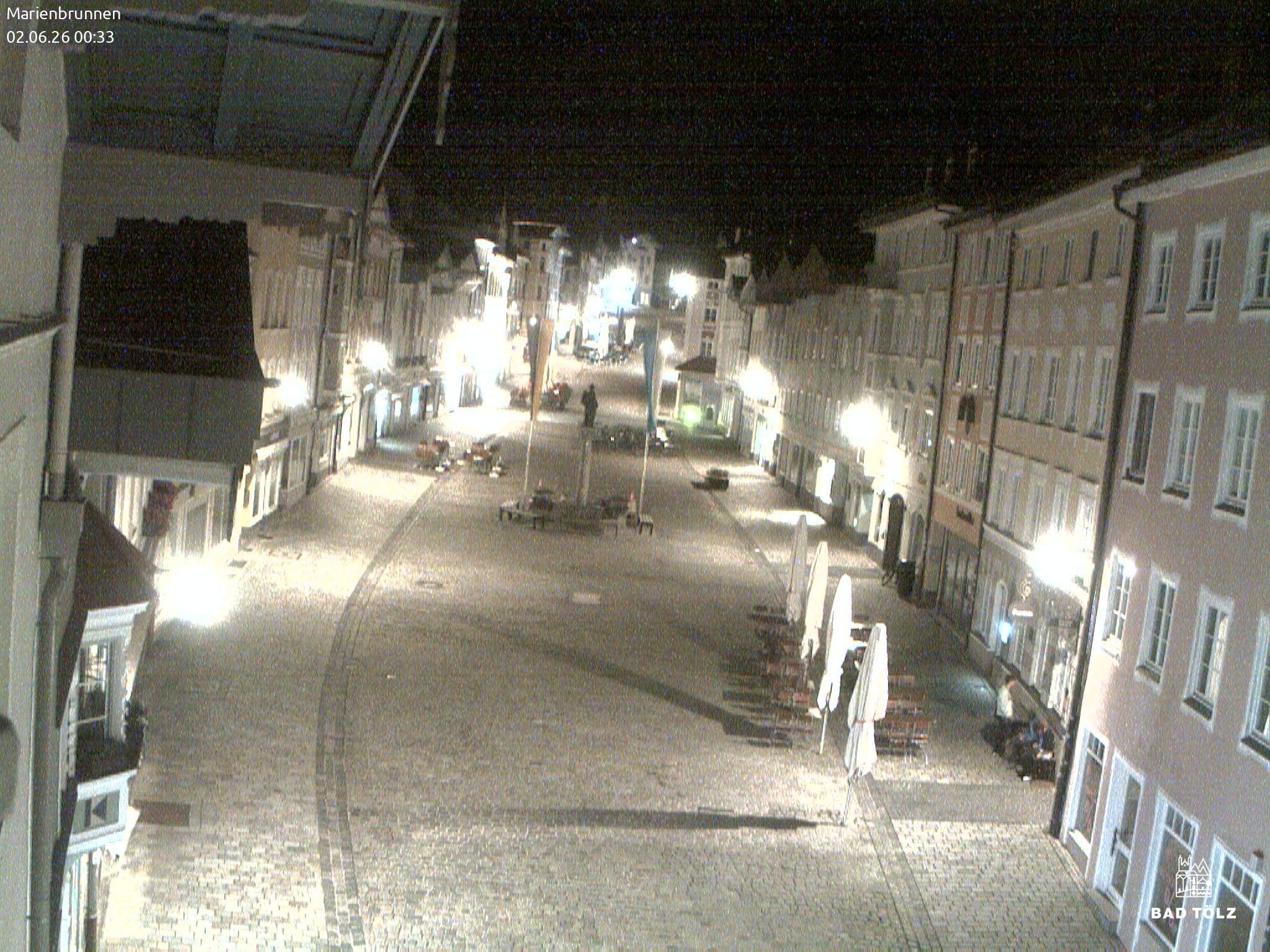 Archiv Foto Webcam Blick auf den Marienbrunnen Bad Tölz
