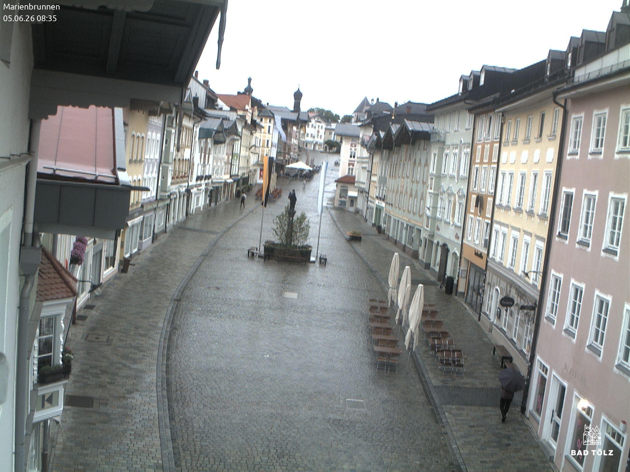 Archiv Foto Webcam Blick auf den Marienbrunnen Bad Tölz