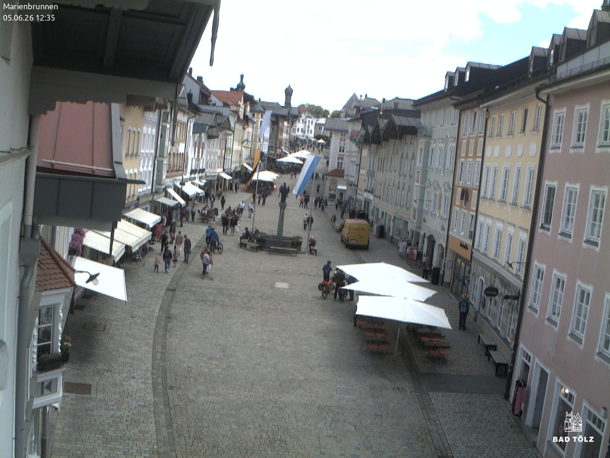 Archived image Webcam Marienbrunnen - Bad Tölz