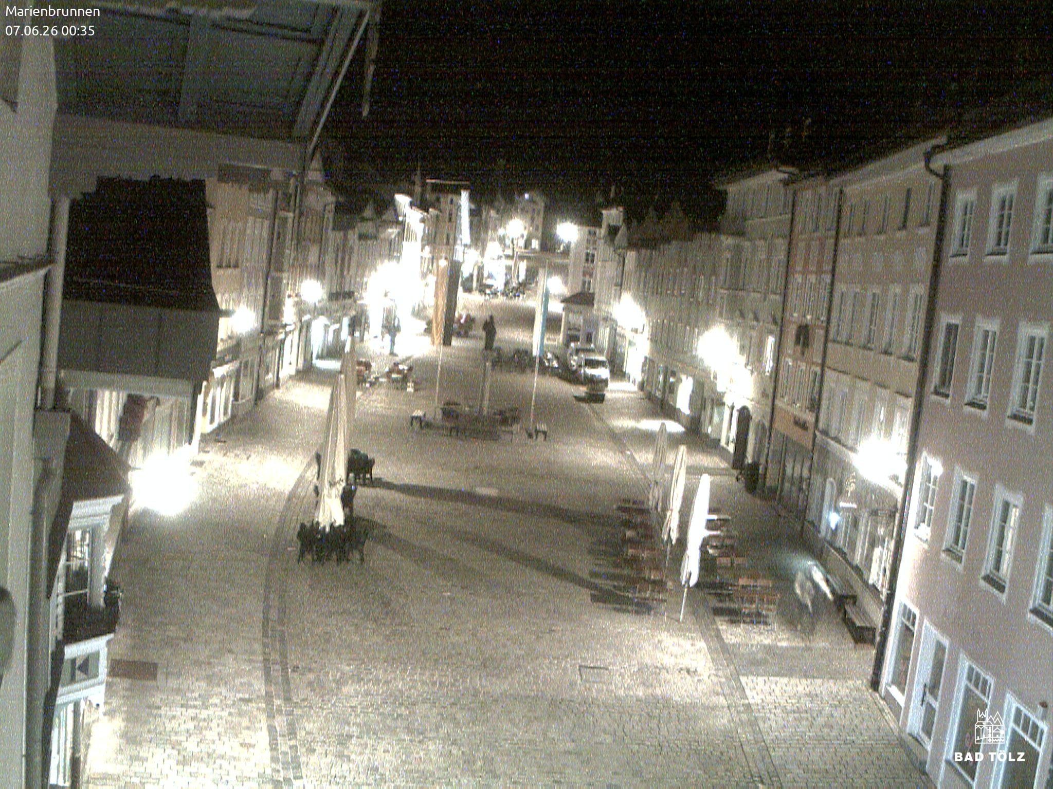 Archiv Foto Webcam Blick auf den Marienbrunnen Bad Tölz