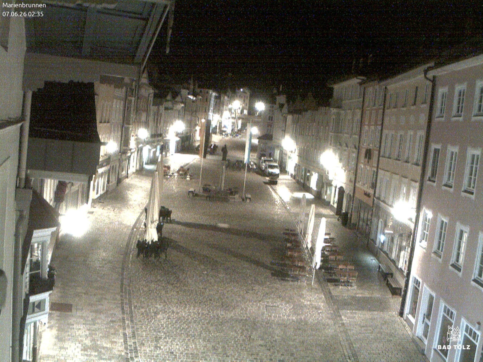 Archiv Foto Webcam Blick auf den Marienbrunnen Bad Tölz