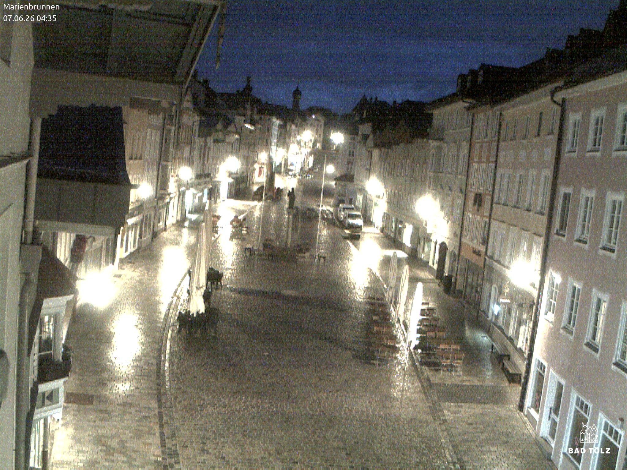 Archiv Foto Webcam Blick auf den Marienbrunnen Bad Tölz