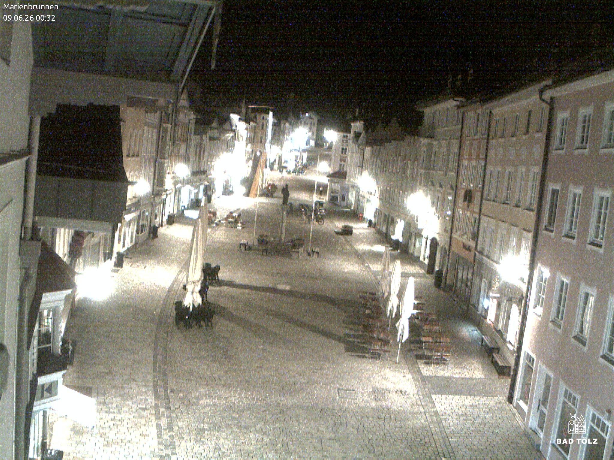 Archiv Foto Webcam Blick auf den Marienbrunnen Bad Tölz