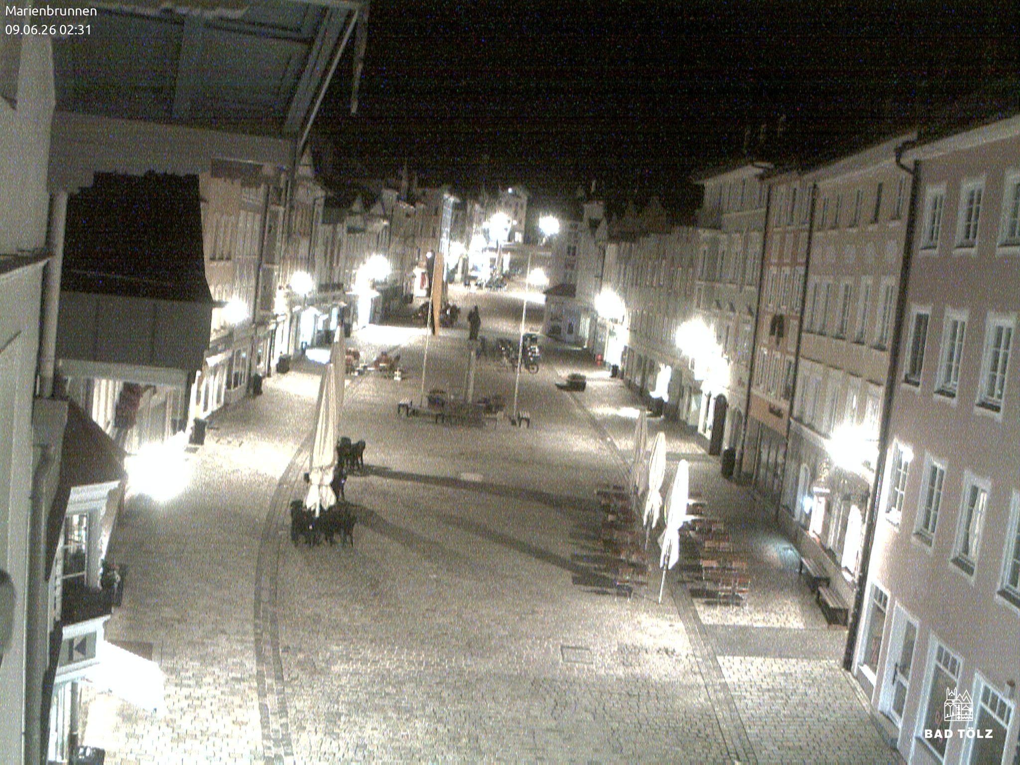 Archiv Foto Webcam Blick auf den Marienbrunnen Bad Tölz