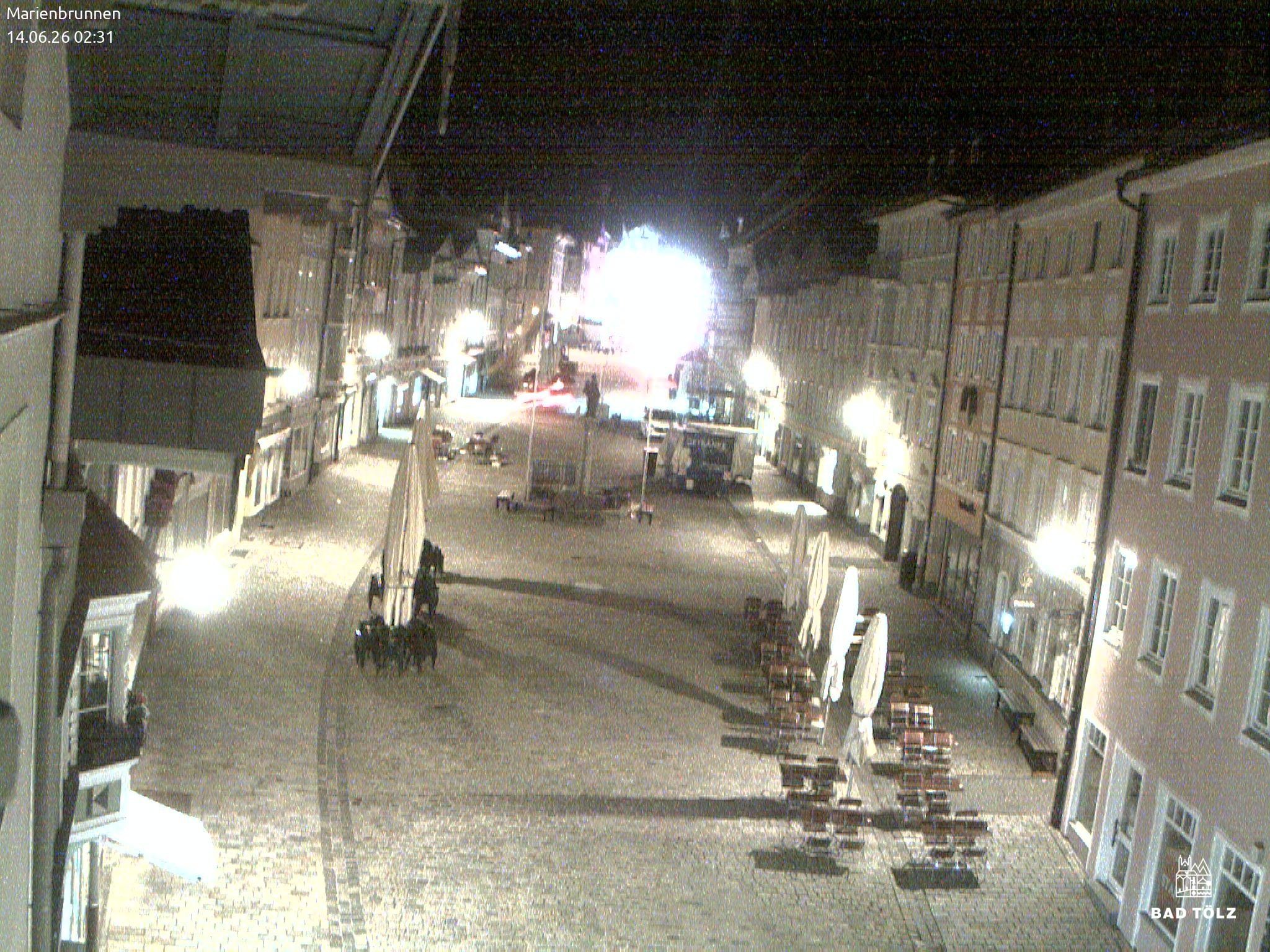 Archiv Foto Webcam Blick auf den Marienbrunnen Bad Tölz