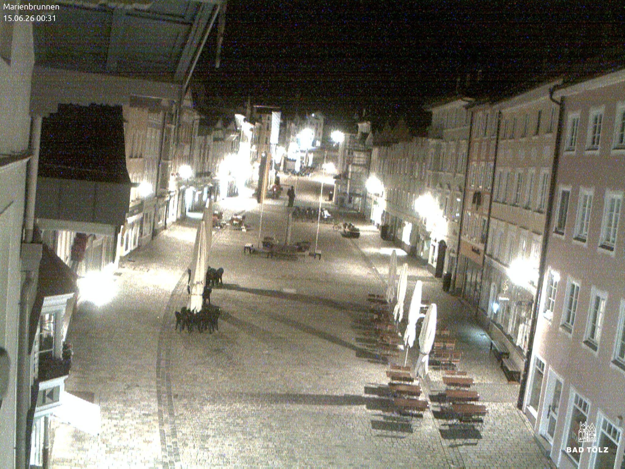 Archiv Foto Webcam Blick auf den Marienbrunnen Bad Tölz