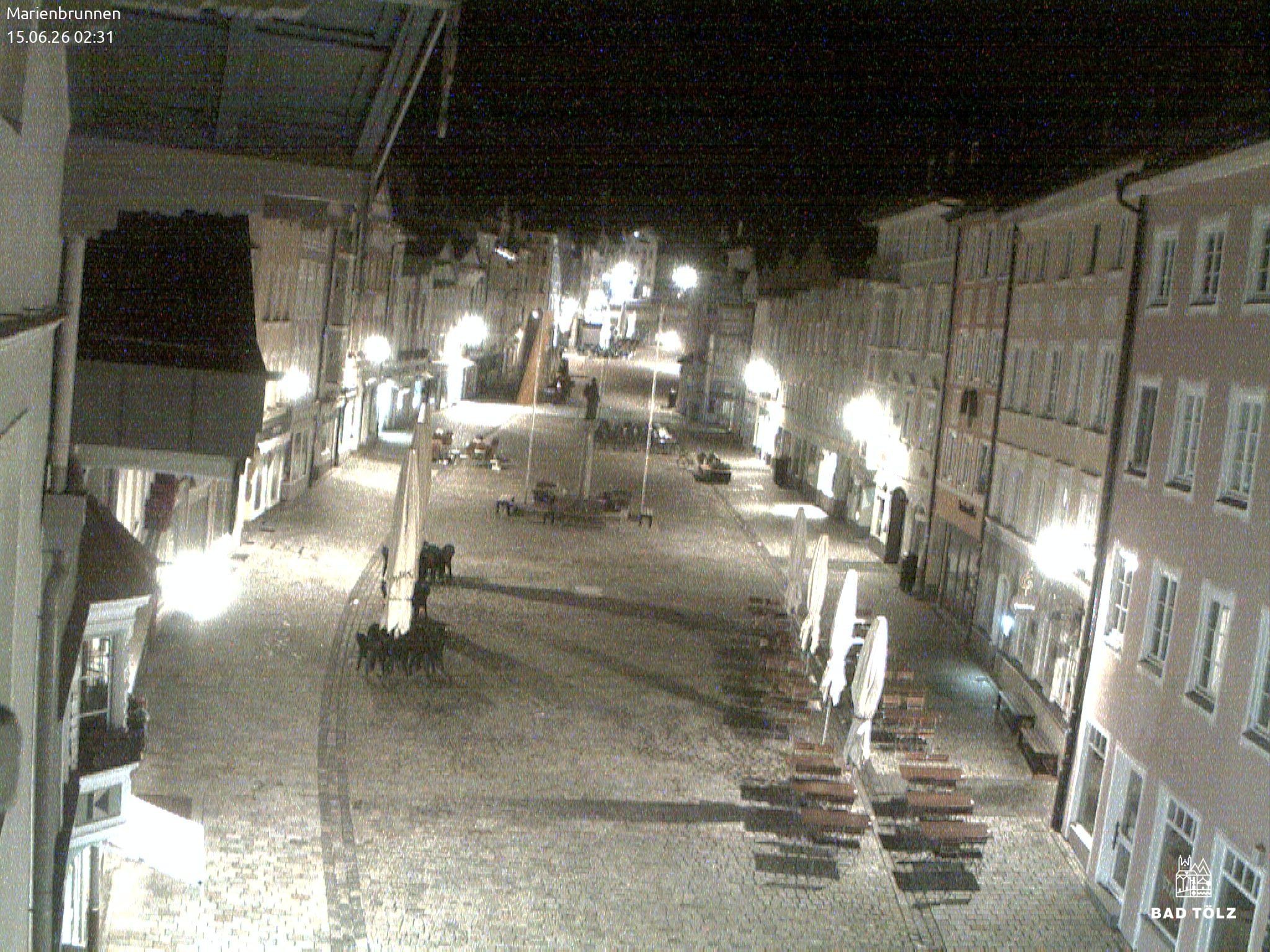Archiv Foto Webcam Blick auf den Marienbrunnen Bad Tölz