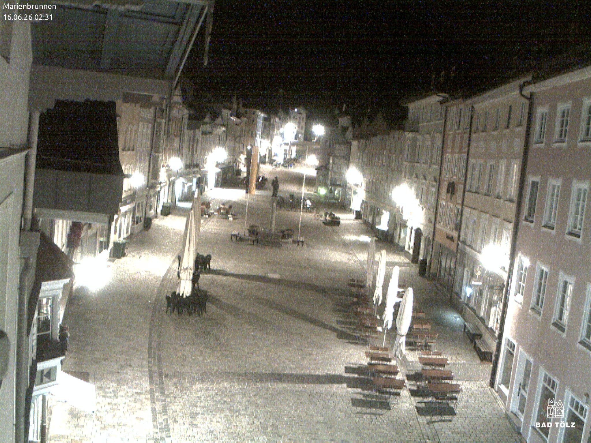 Archiv Foto Webcam Blick auf den Marienbrunnen Bad Tölz