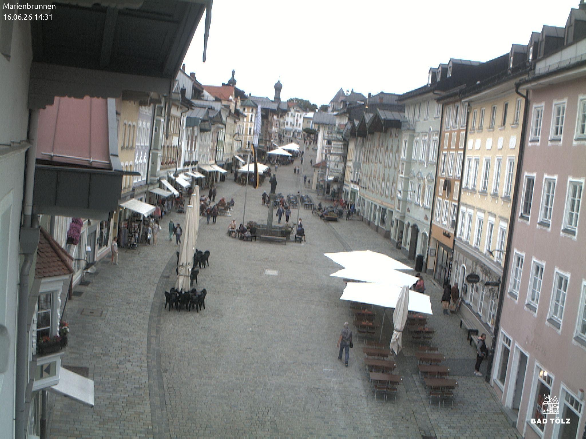 Archived image Webcam Marienbrunnen - Bad Tölz