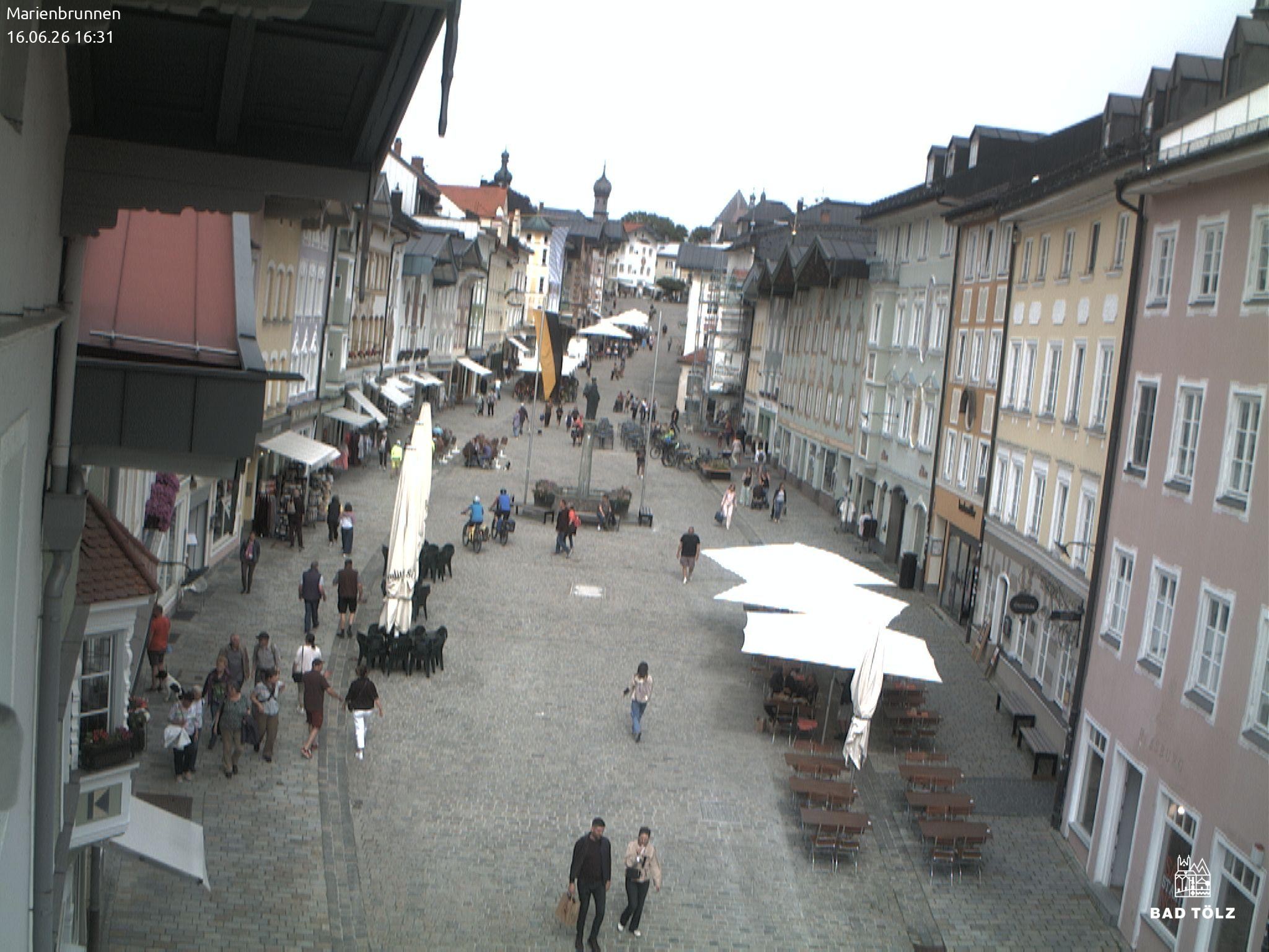 Archived image Webcam Marienbrunnen - Bad Tölz