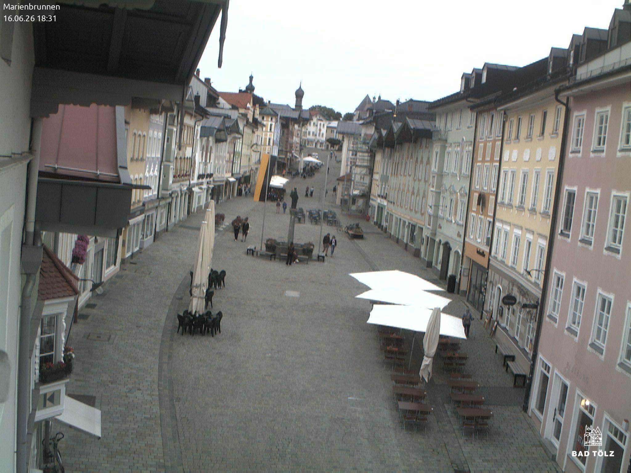 Archived image Webcam Marienbrunnen - Bad Tölz