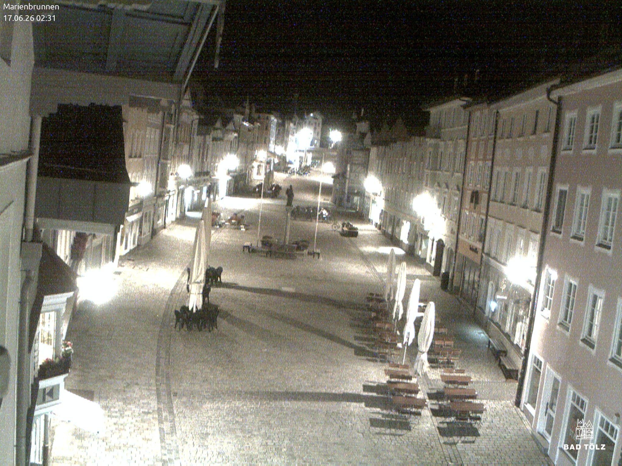 Archiv Foto Webcam Blick auf den Marienbrunnen Bad Tölz