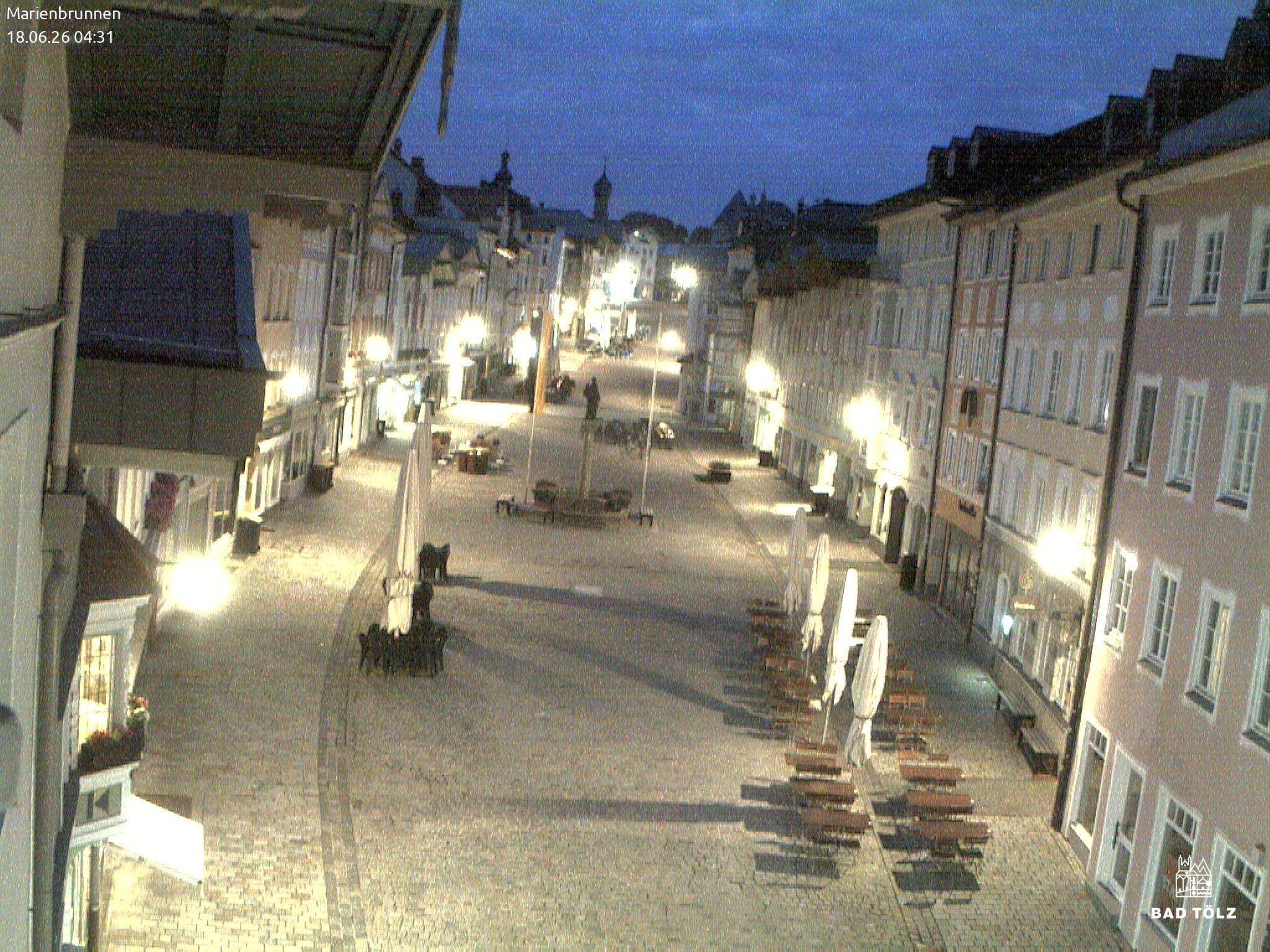Archived image Webcam Marienbrunnen - Bad Tölz