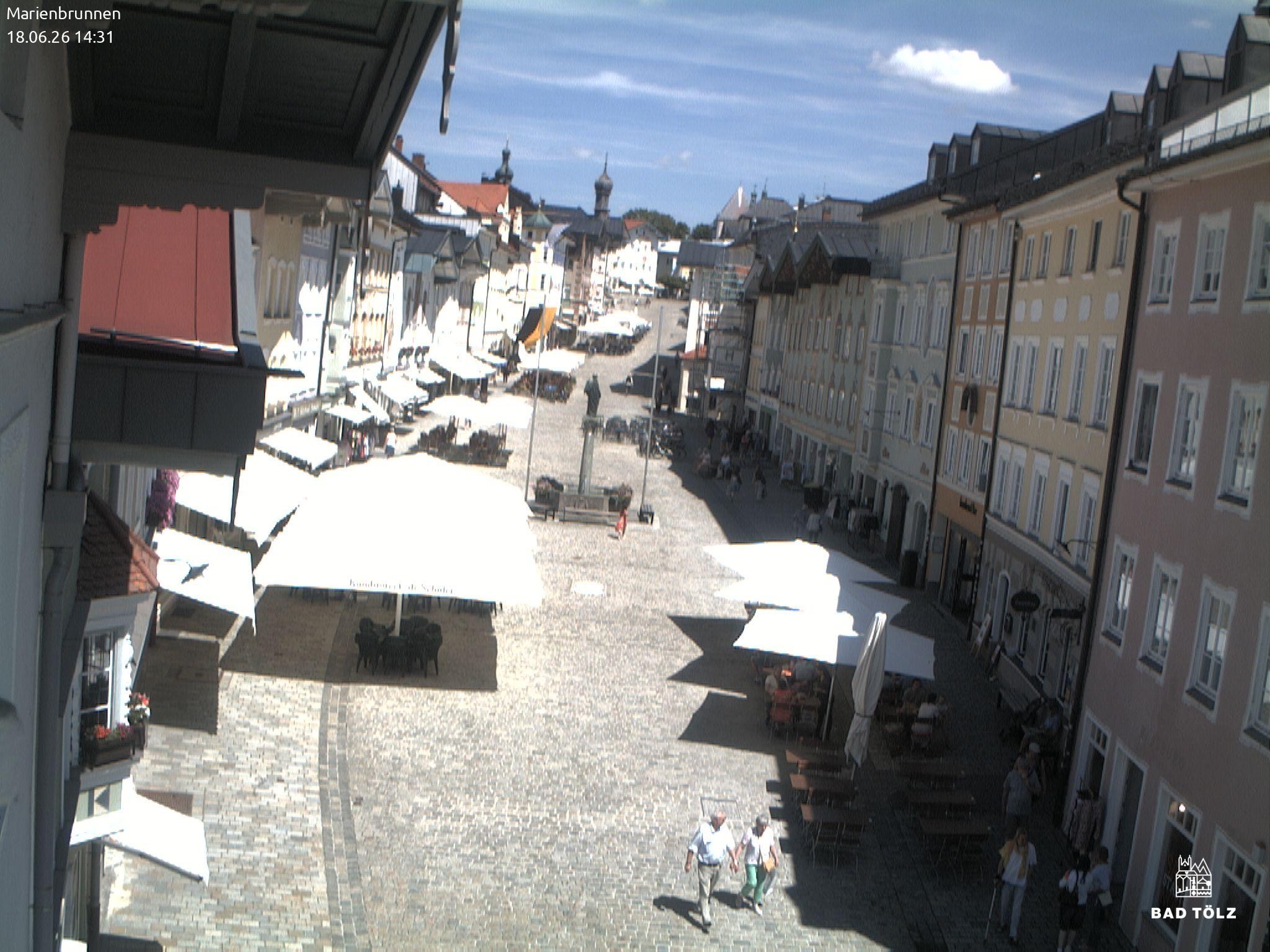 Archived image Webcam Marienbrunnen - Bad Tölz
