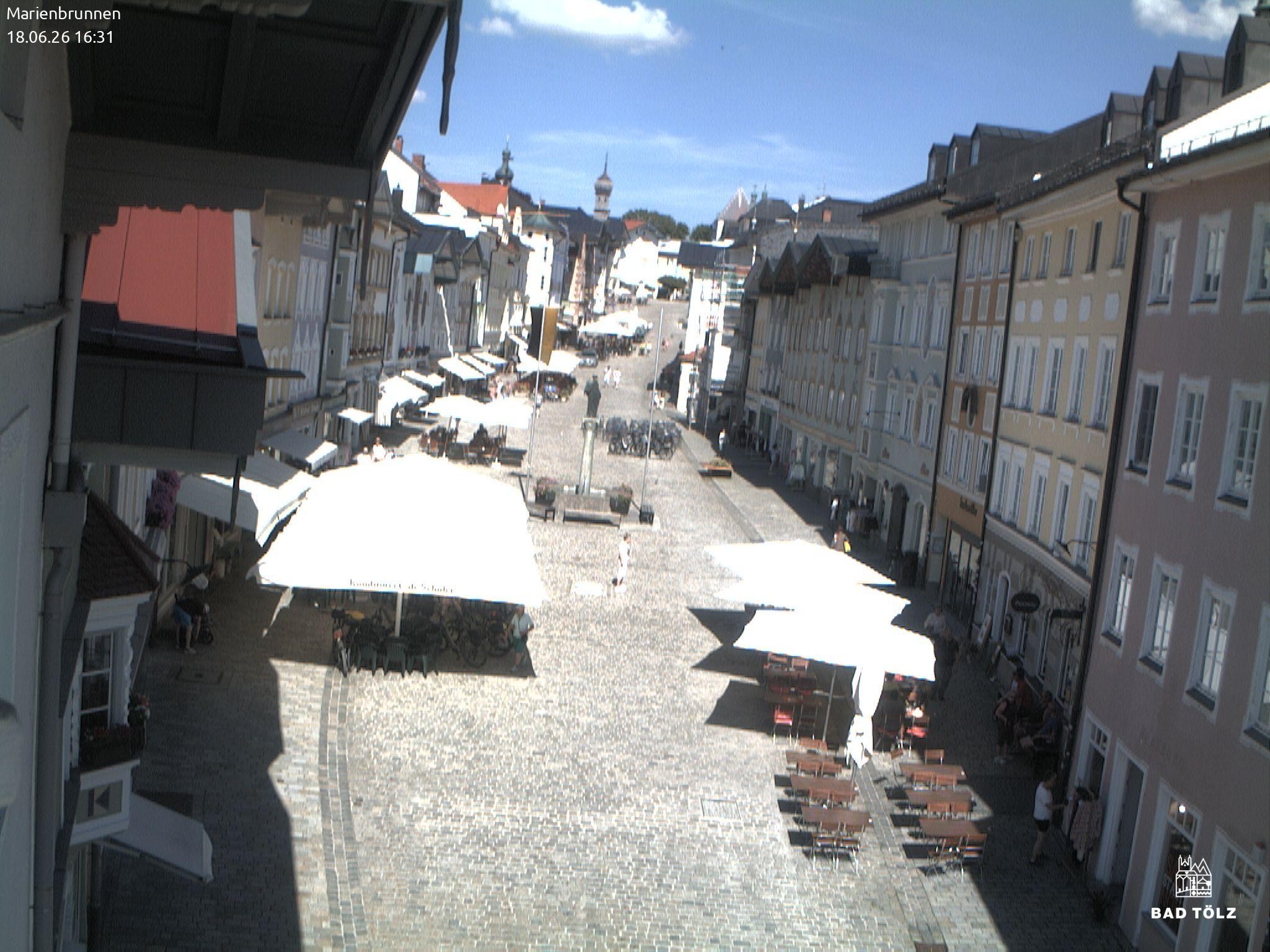 Archived image Webcam Marienbrunnen - Bad Tölz