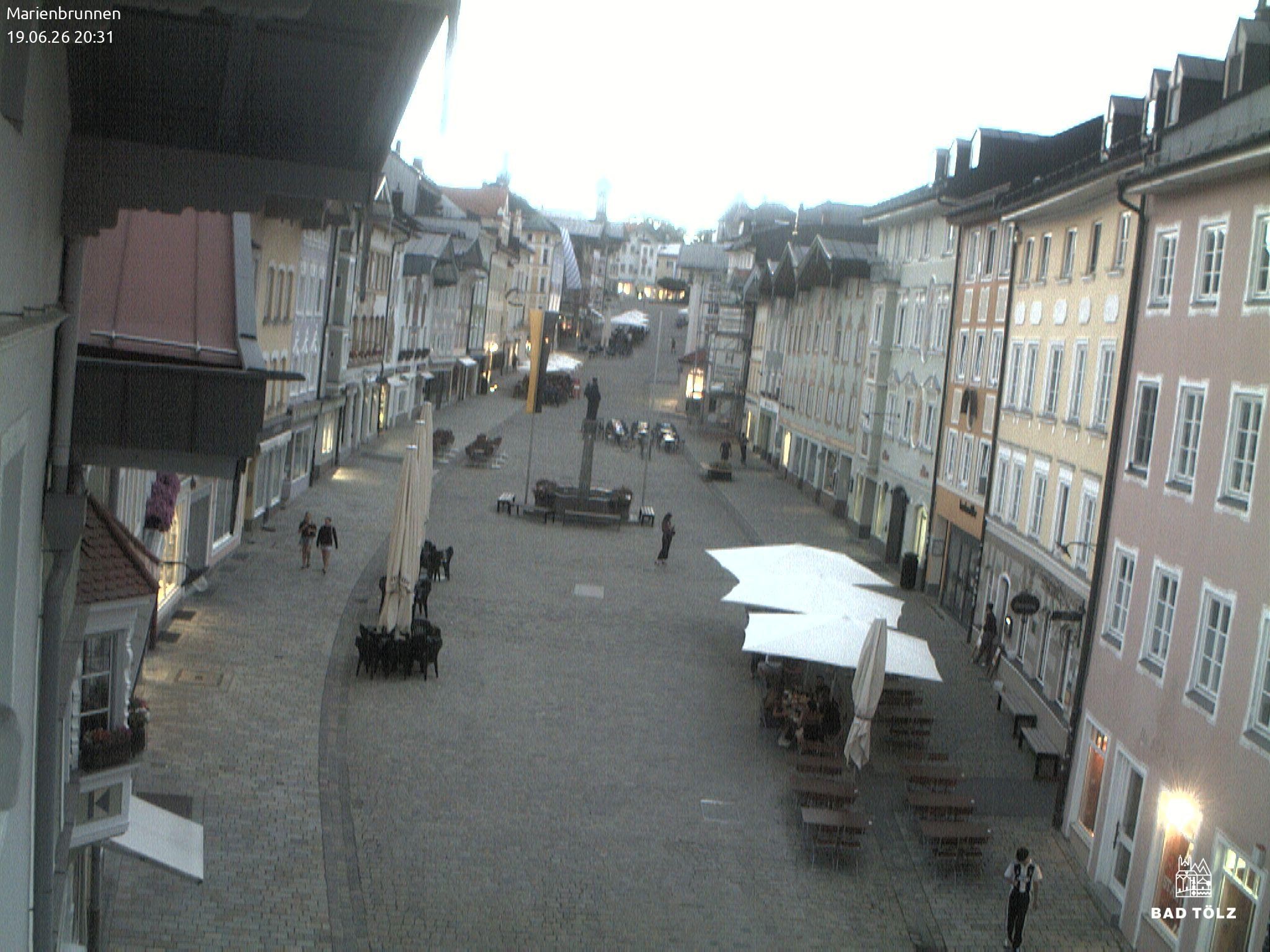 Archived image Webcam Marienbrunnen - Bad Tölz