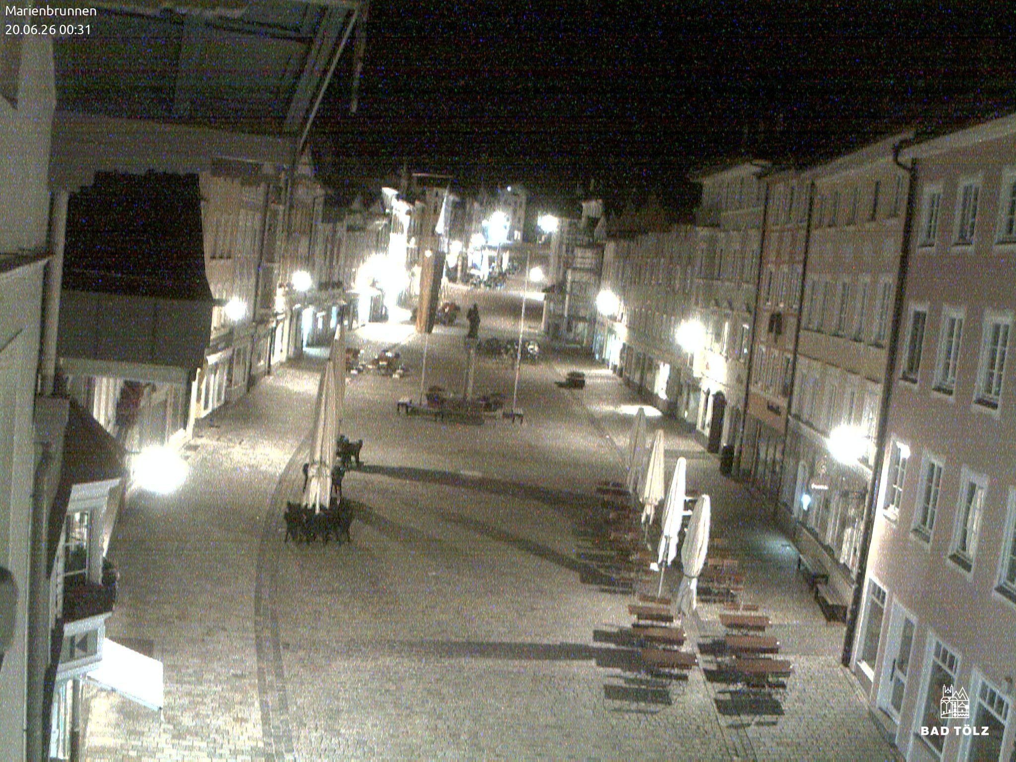 Archiv Foto Webcam Blick auf den Marienbrunnen Bad Tölz