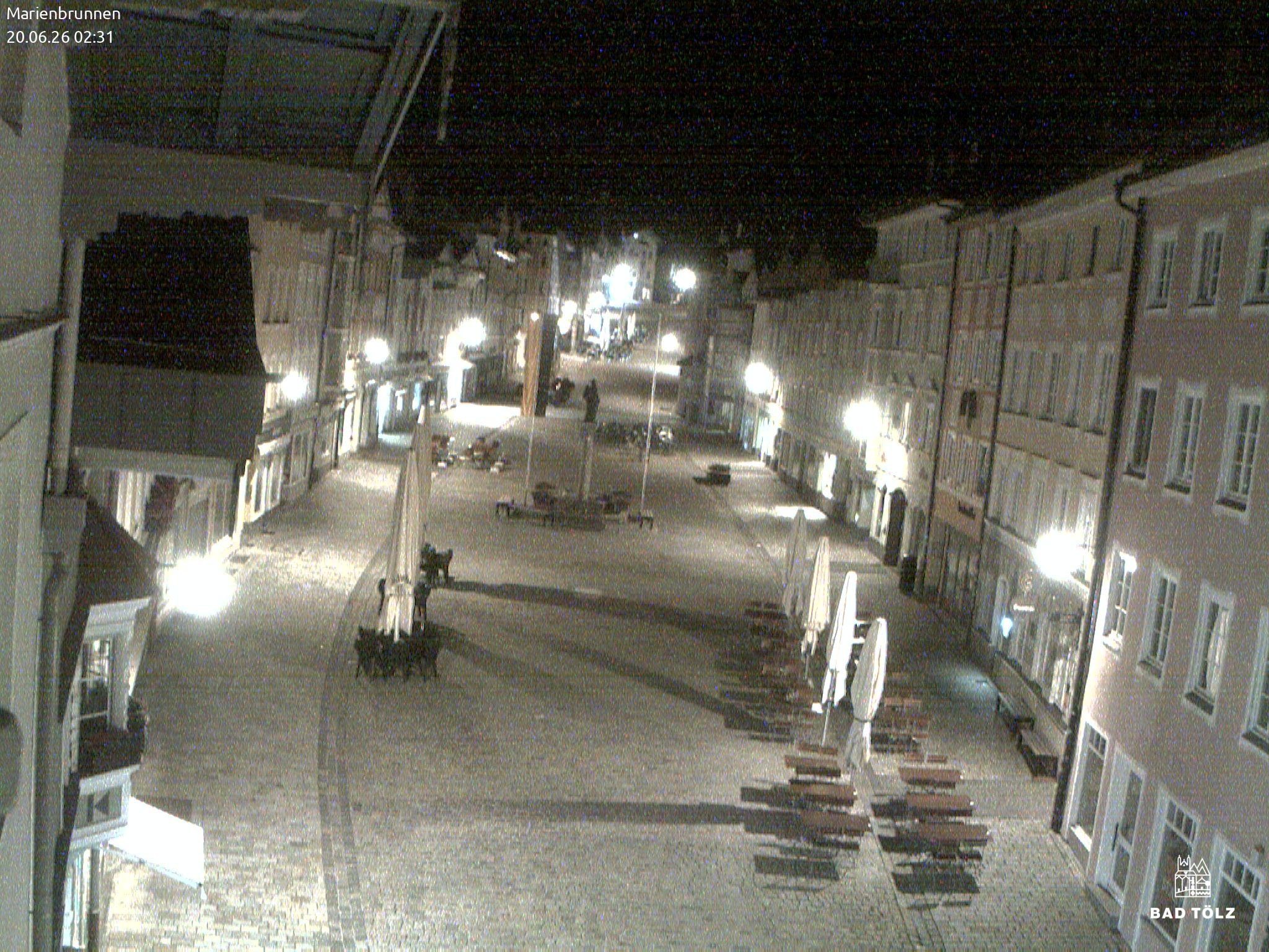 Archiv Foto Webcam Blick auf den Marienbrunnen Bad Tölz