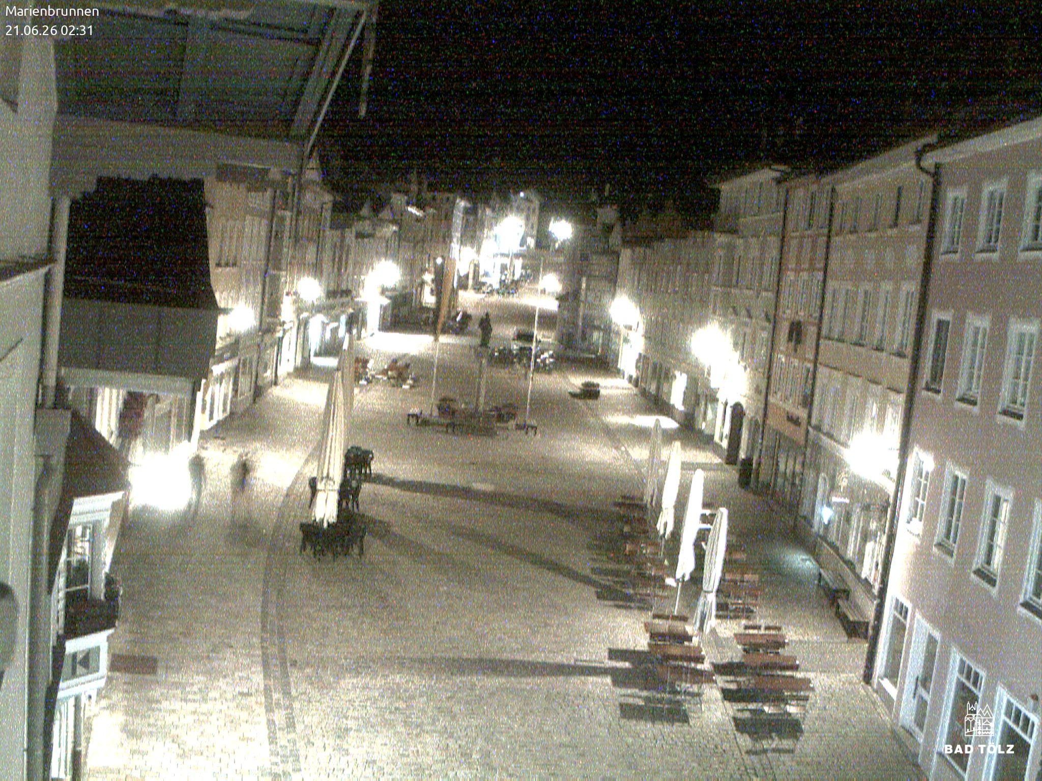 Archiv Foto Webcam Blick auf den Marienbrunnen Bad Tölz