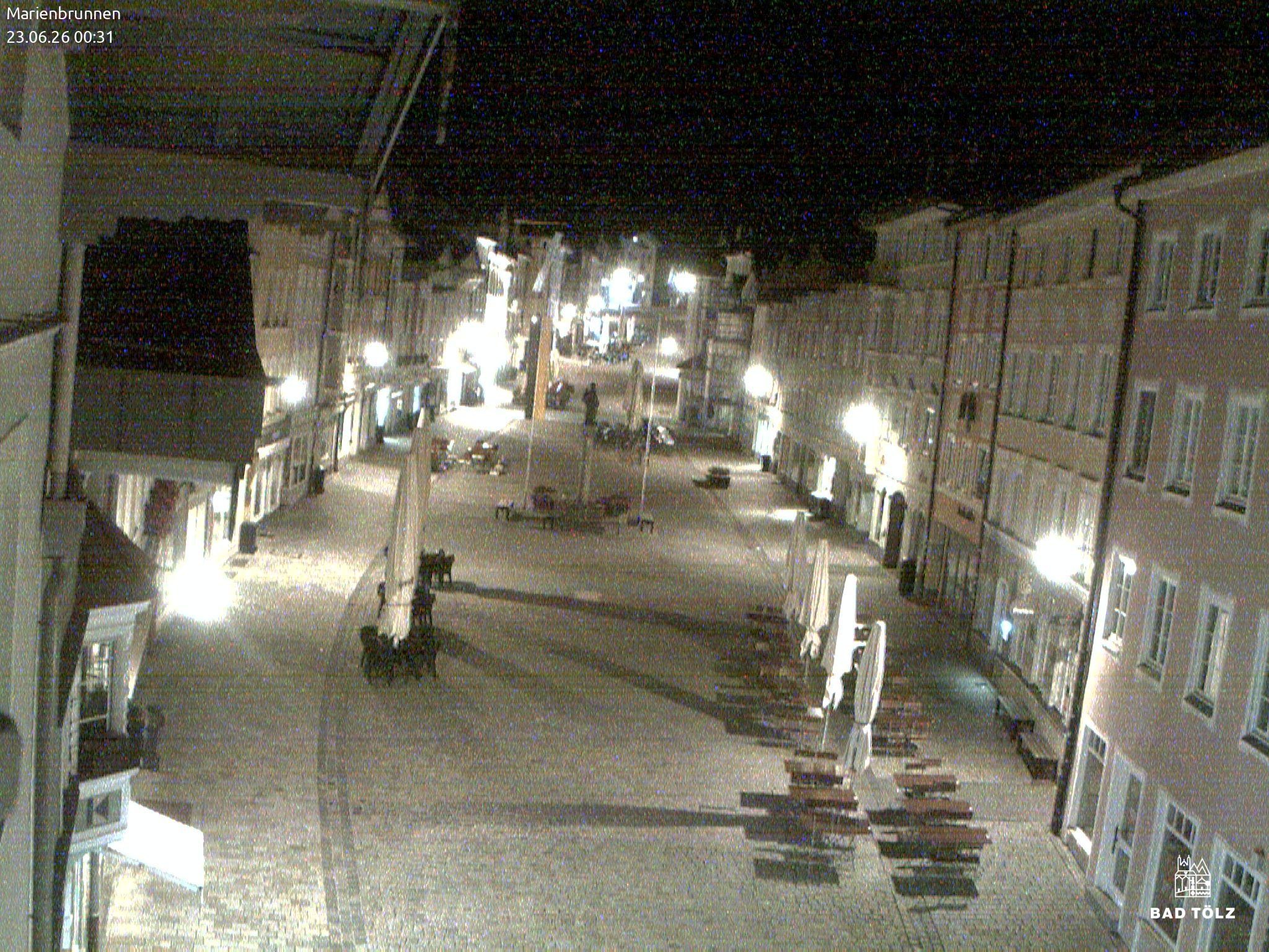 Archiv Foto Webcam Blick auf den Marienbrunnen Bad Tölz