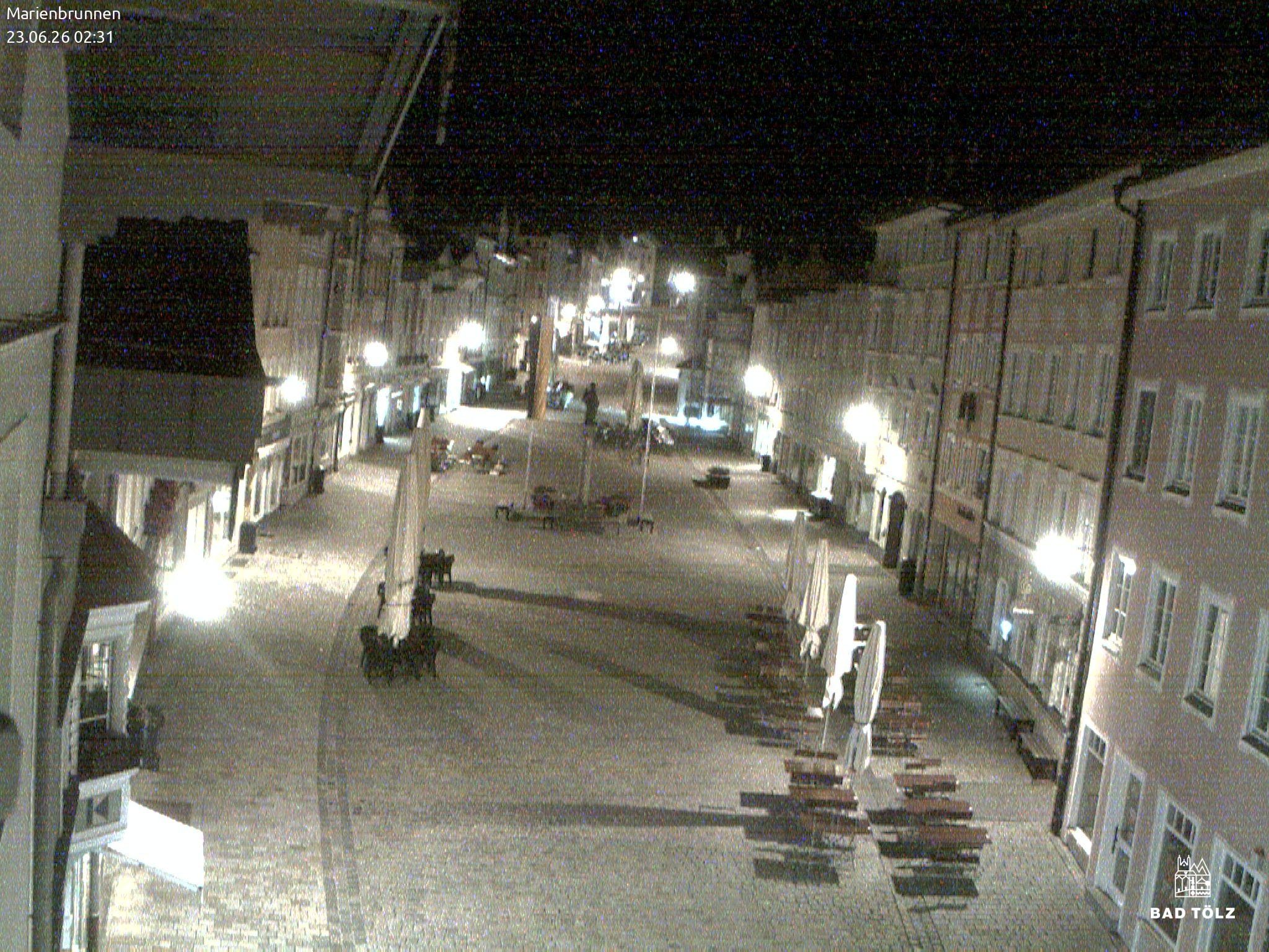Archiv Foto Webcam Blick auf den Marienbrunnen Bad Tölz
