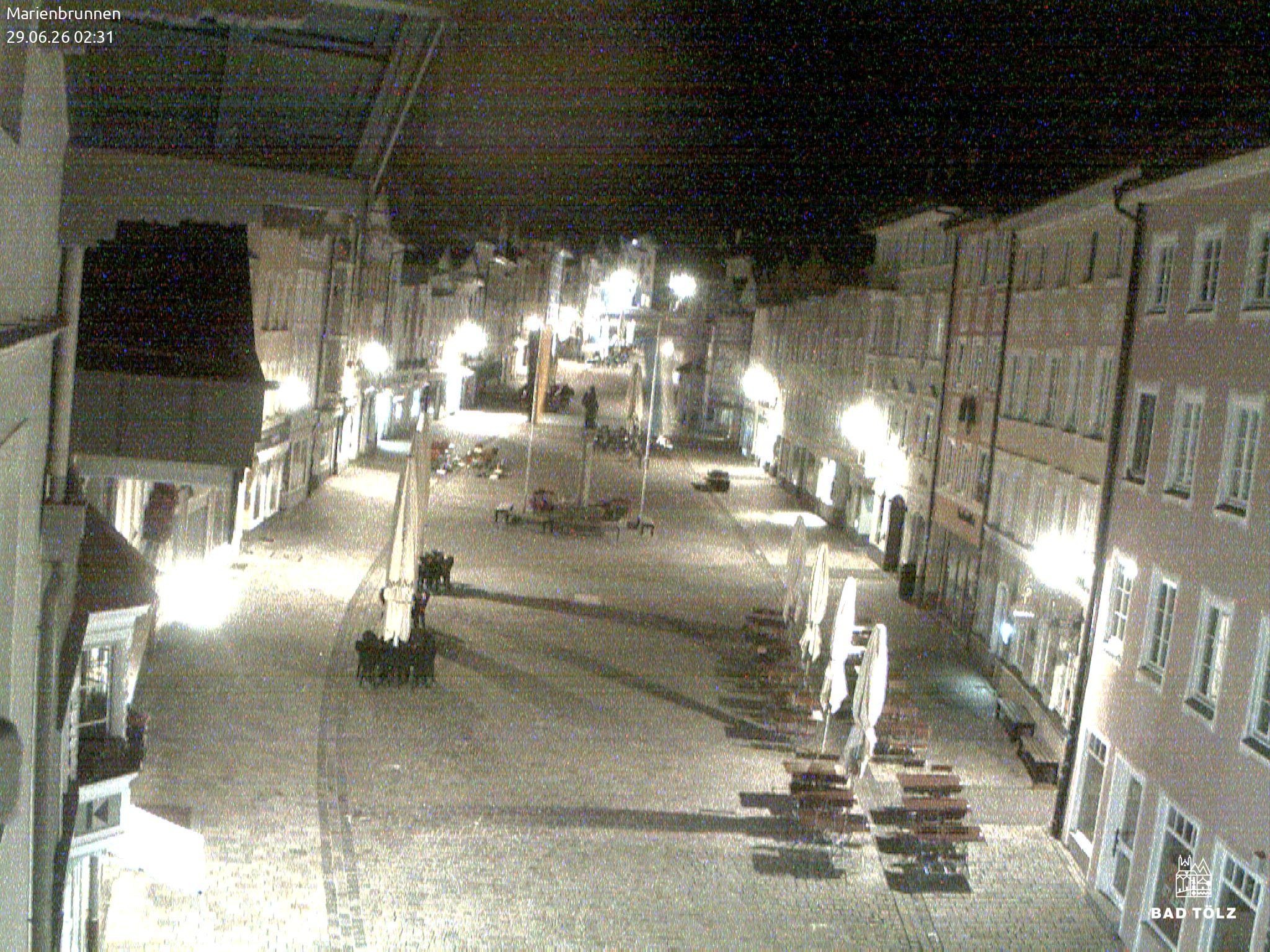 Archiv Foto Webcam Blick auf den Marienbrunnen Bad Tölz