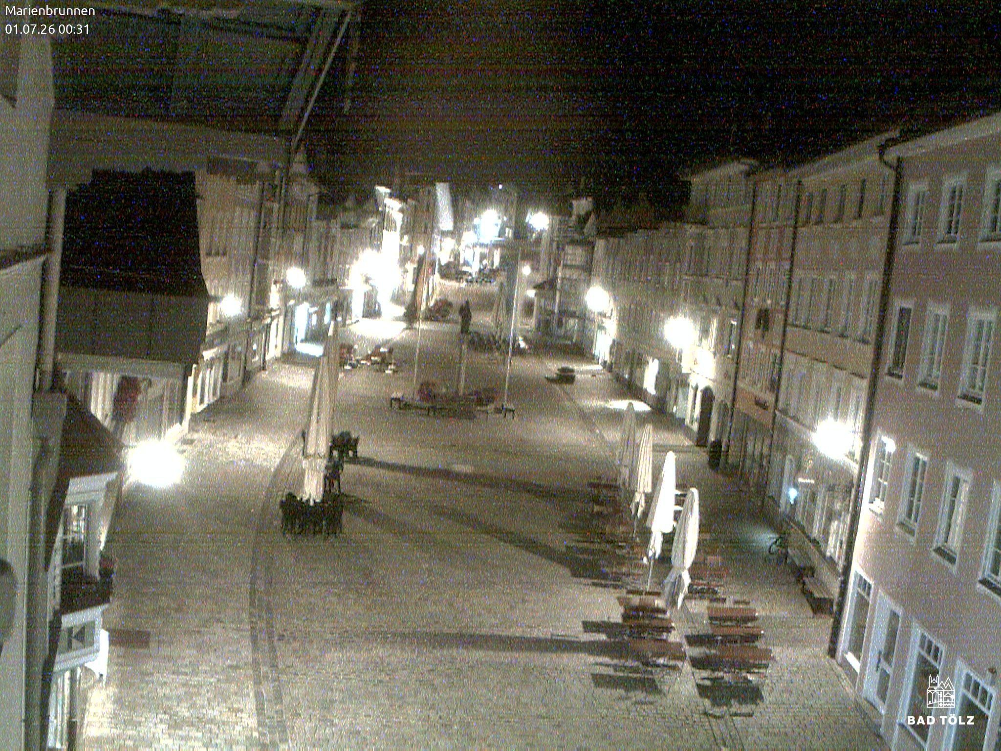 Archiv Foto Webcam Blick auf den Marienbrunnen Bad Tölz