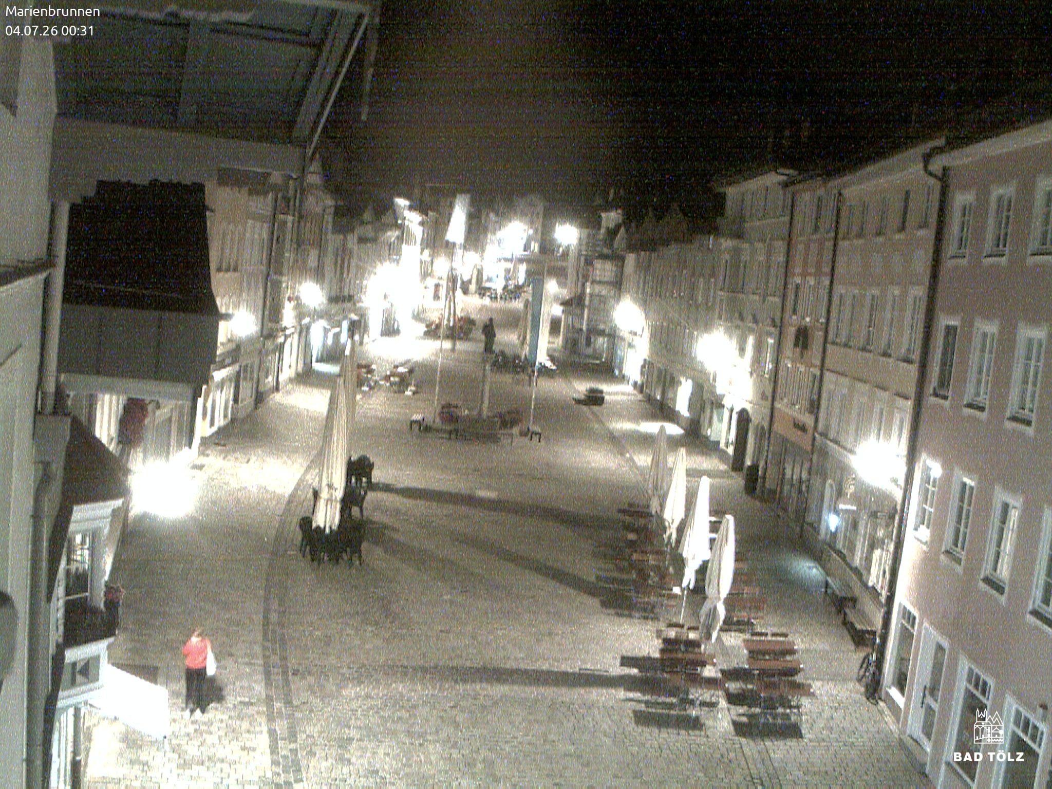 Archiv Foto Webcam Blick auf den Marienbrunnen Bad Tölz
