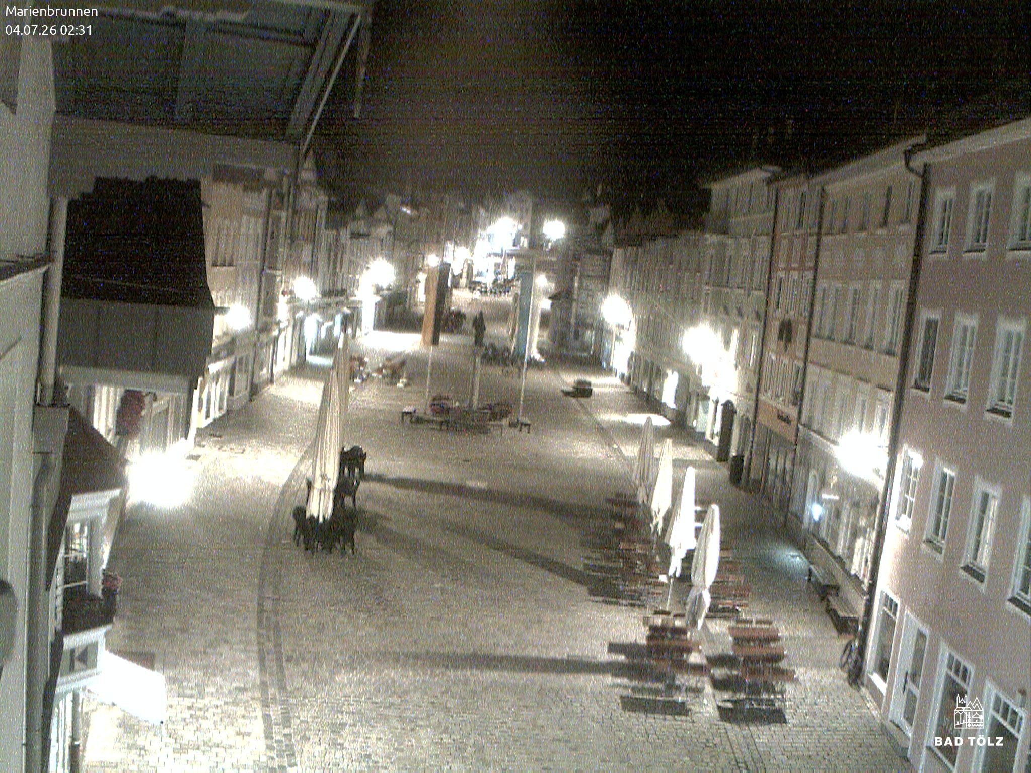 Archiv Foto Webcam Blick auf den Marienbrunnen Bad Tölz