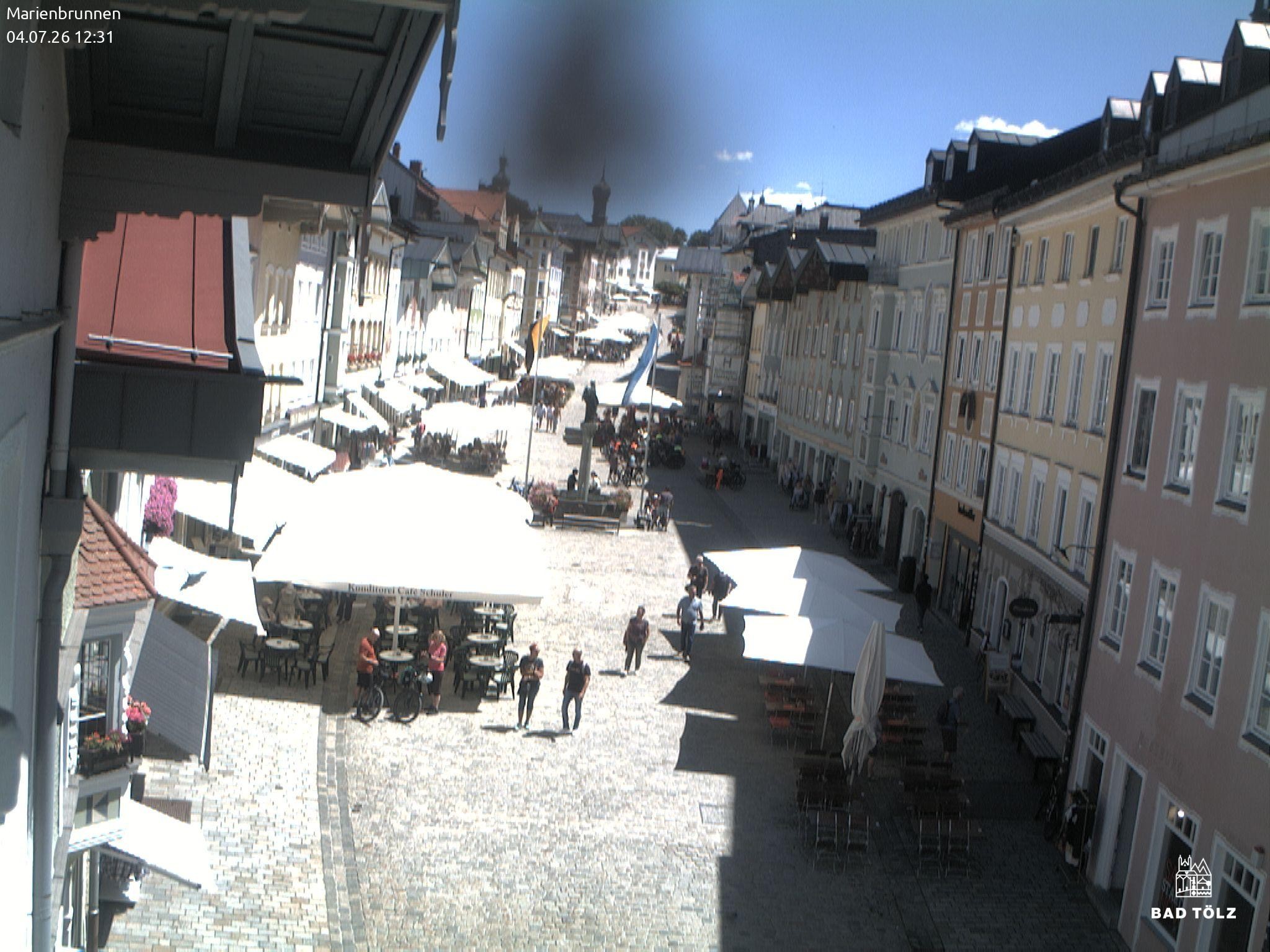 Archived image Webcam Marienbrunnen - Bad Tölz