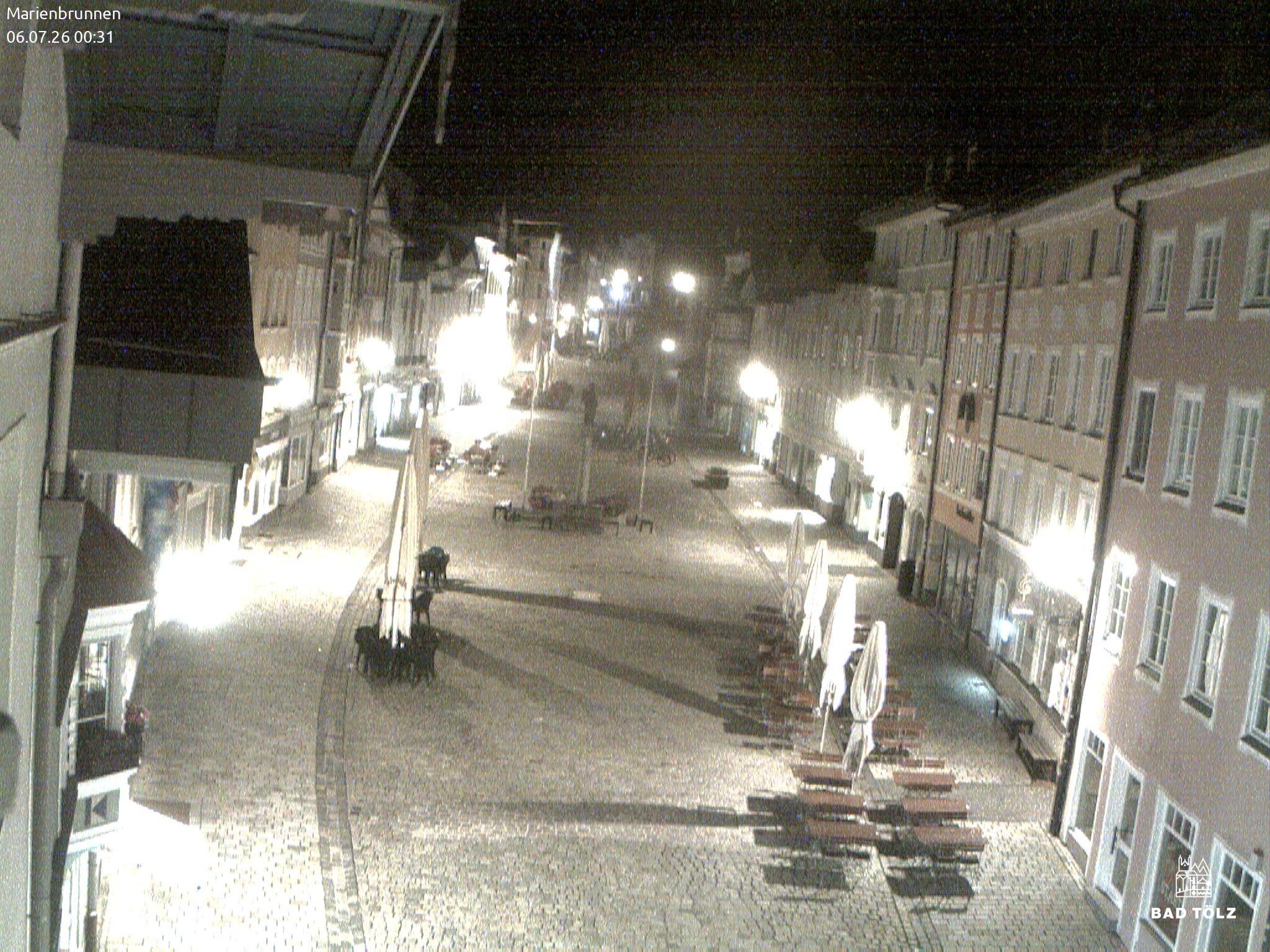 Archiv Foto Webcam Blick auf den Marienbrunnen Bad Tölz