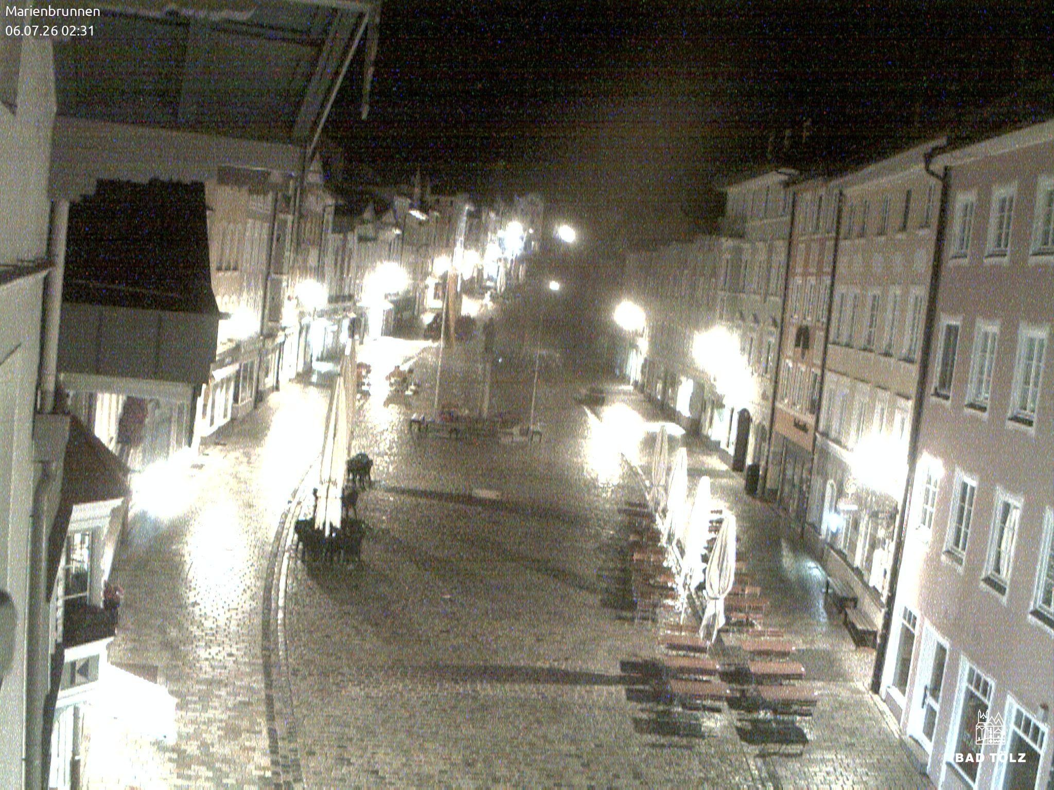 Archiv Foto Webcam Blick auf den Marienbrunnen Bad Tölz