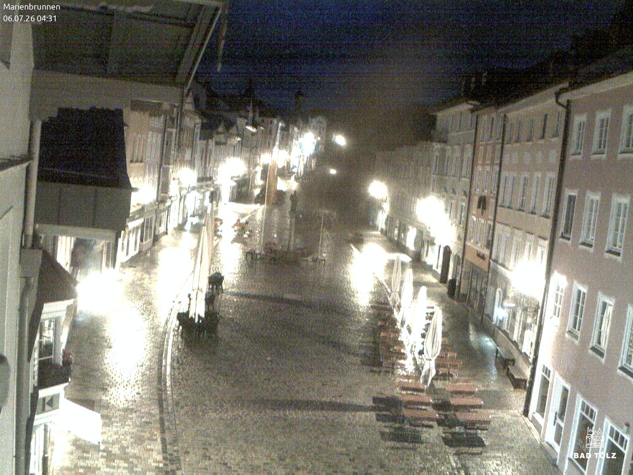 Archiv Foto Webcam Blick auf den Marienbrunnen Bad Tölz